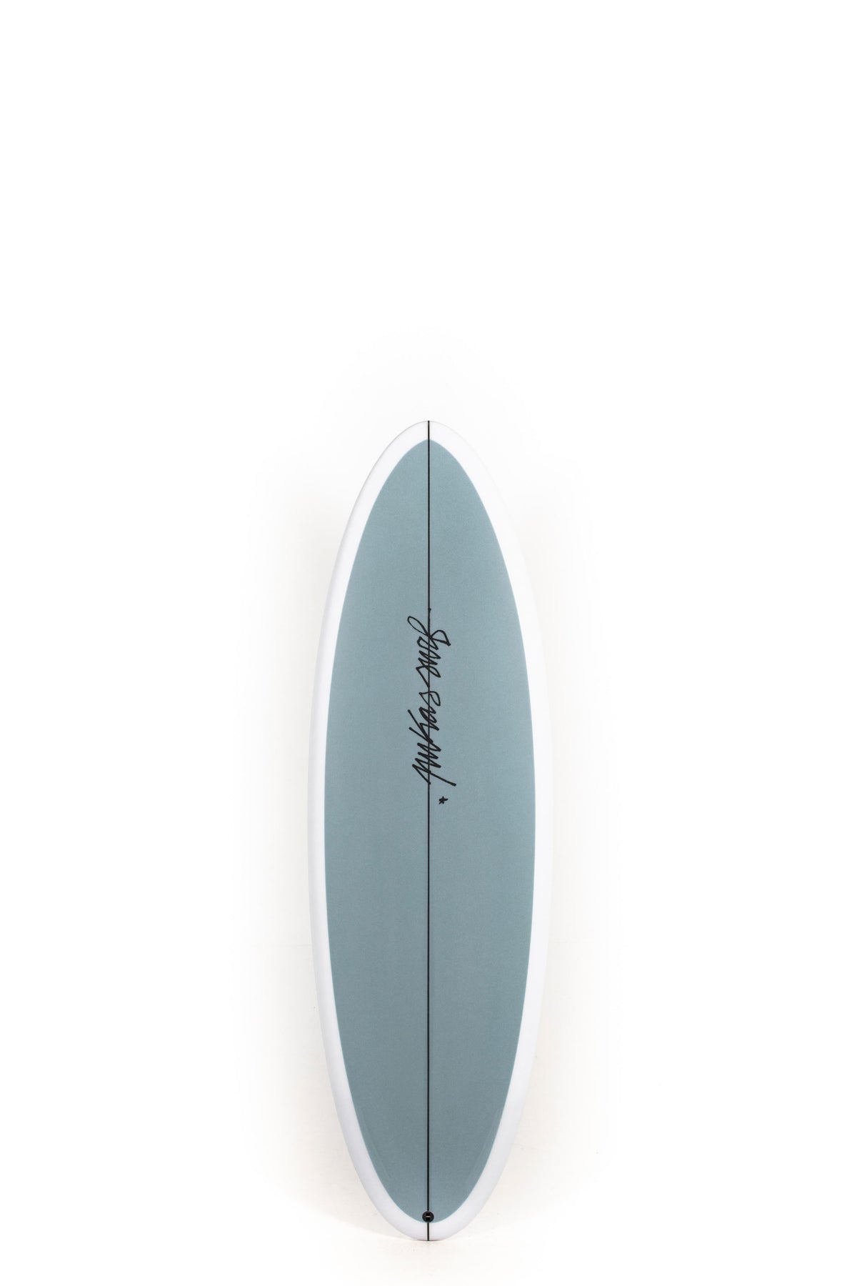 Grey Pukas Surfboard Balloon size 5'11" on a white background by Pukas Surf Shop