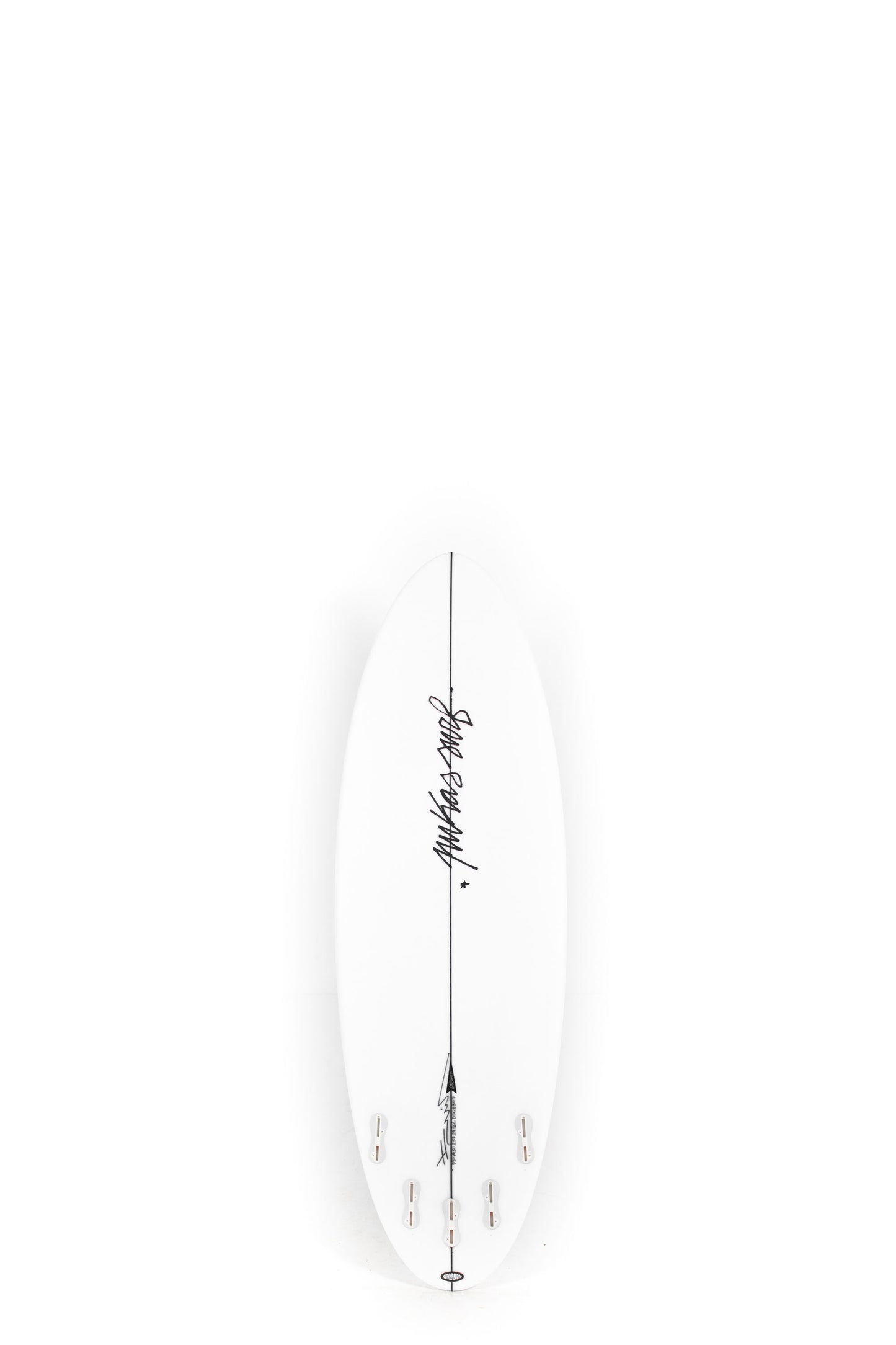 White Pukas Surfboard Balloon size 5'3" on a white background by Pukas Surf Shop - 2