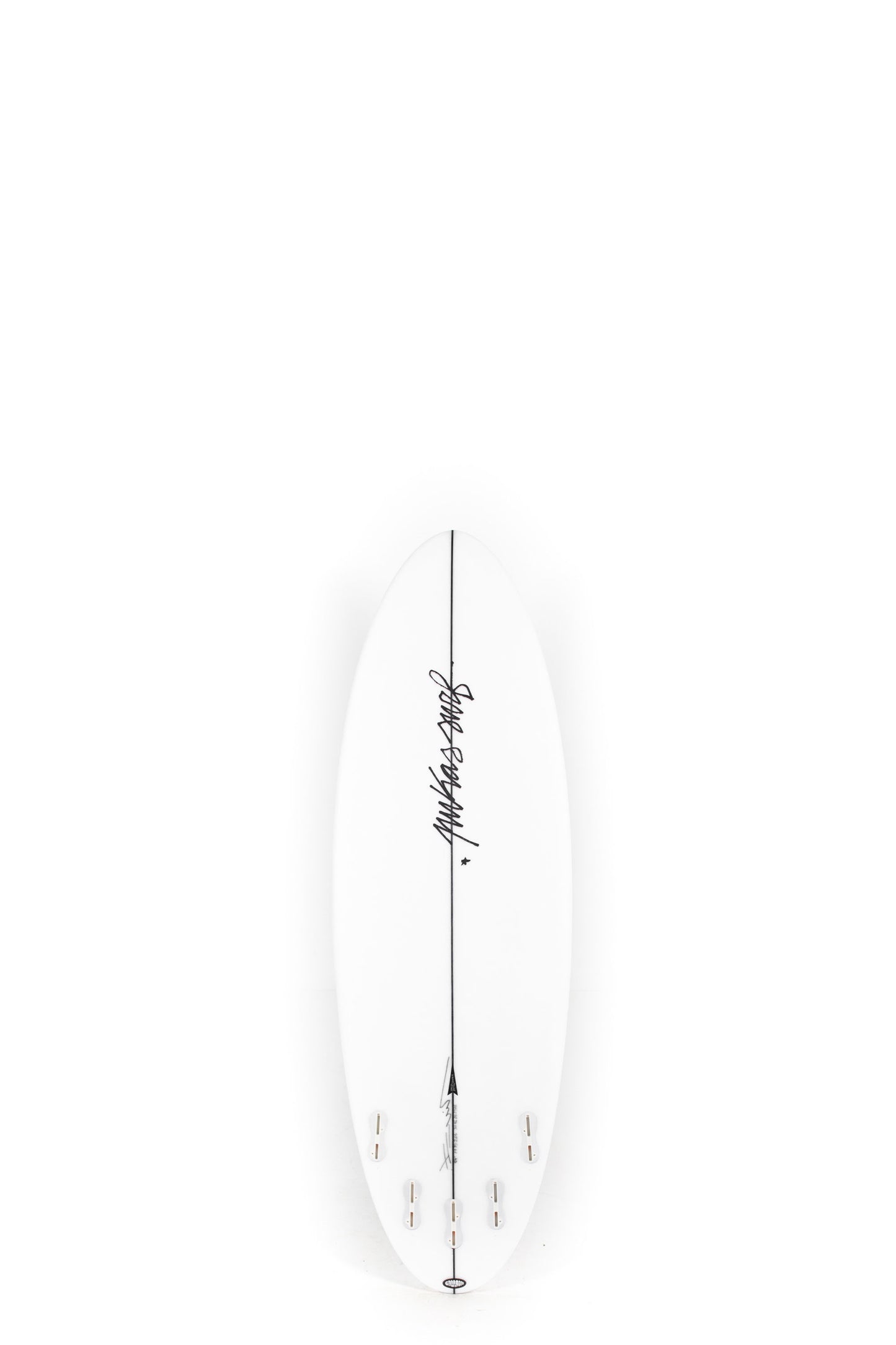 White Pukas Surfboard Balloon size 5'4" on a white background by Pukas Surf Shop - 2