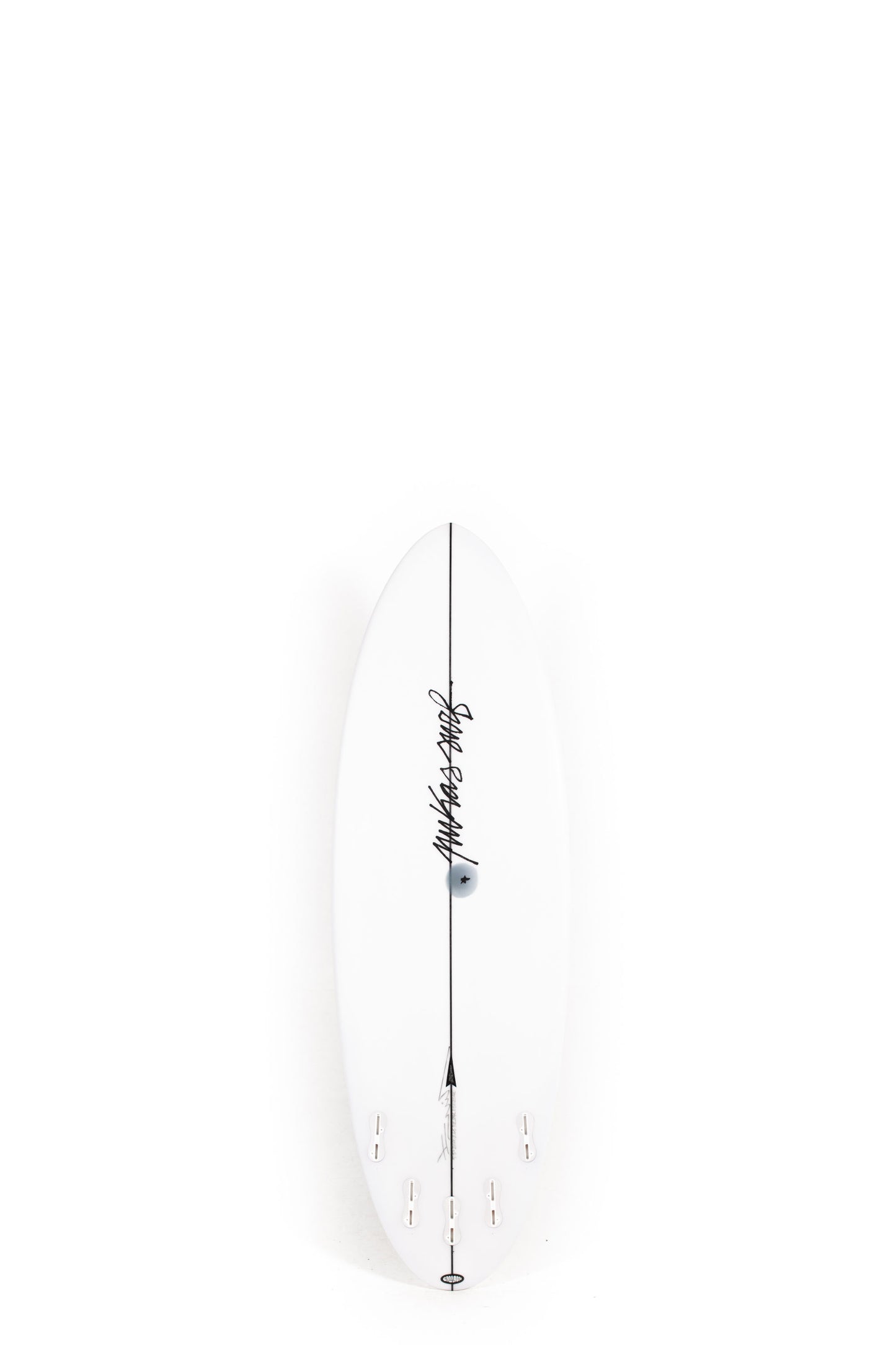 Grey Pukas Surfboard Balloon size 5'5" on a white background by Pukas Surf Shop - 2