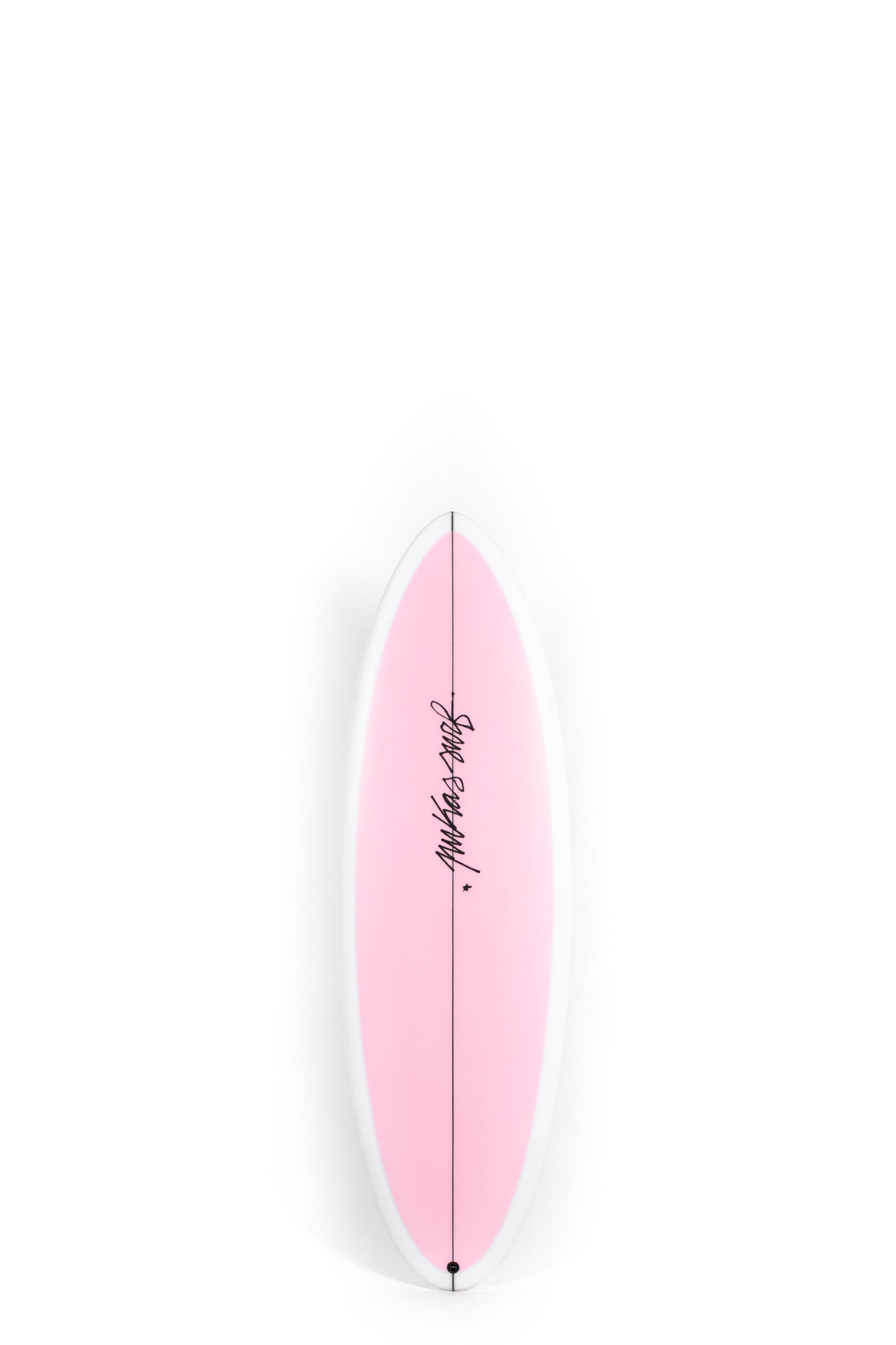 Pink Pukas Surfboard Balloon size 5'6" on a white background by Pukas Surf Shop