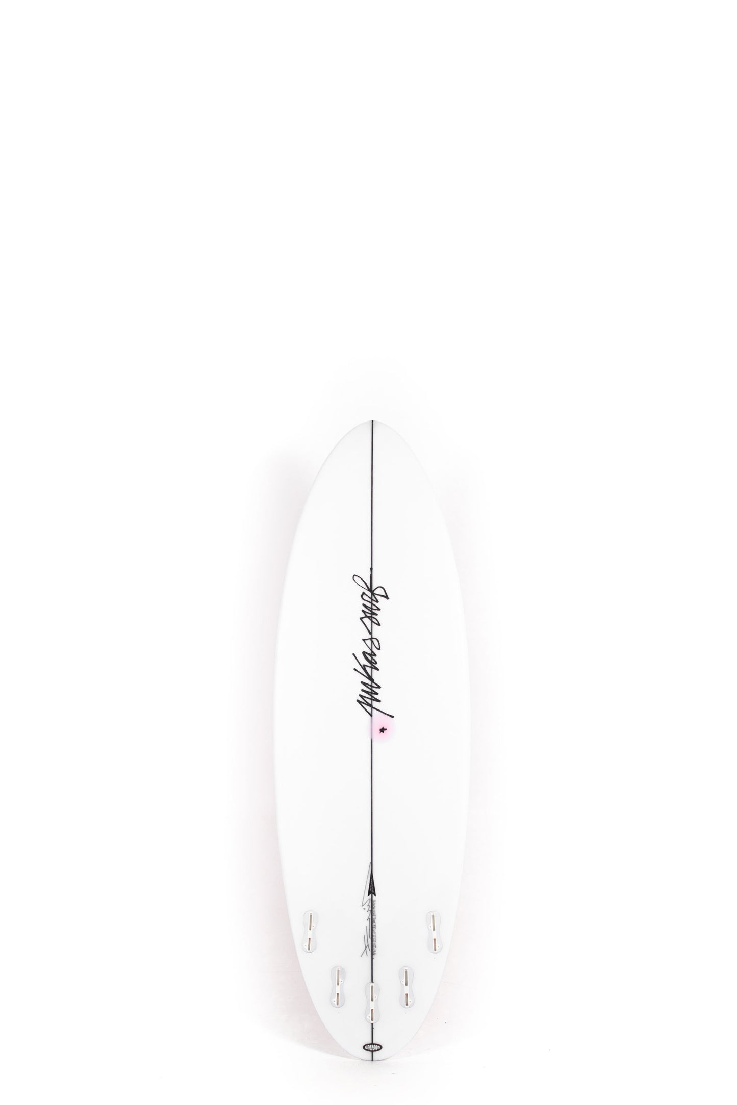 Pink Pukas Surfboard Balloon size 5'6" on a white background by Pukas Surf Shop - 2