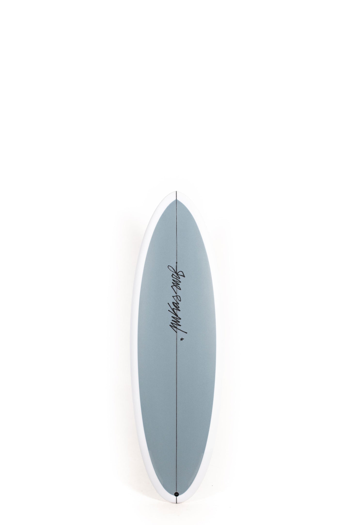 Grey Pukas surfboard Balloon size 5'7" on a white background by Pukas Surf Shop