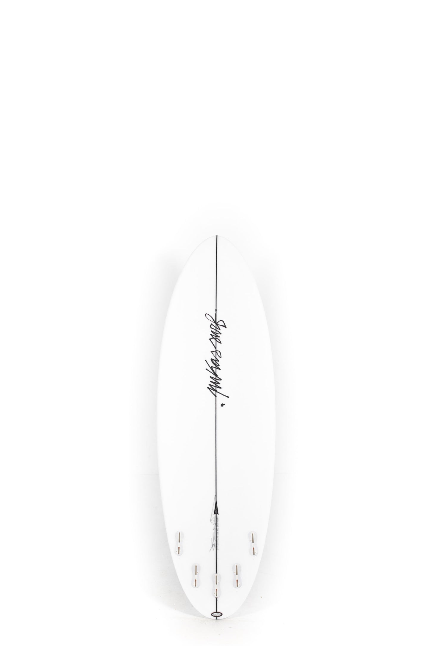 White Pukas Surfboard Balloon size 5'7" on a white background by Pukas Surf Shop - 2