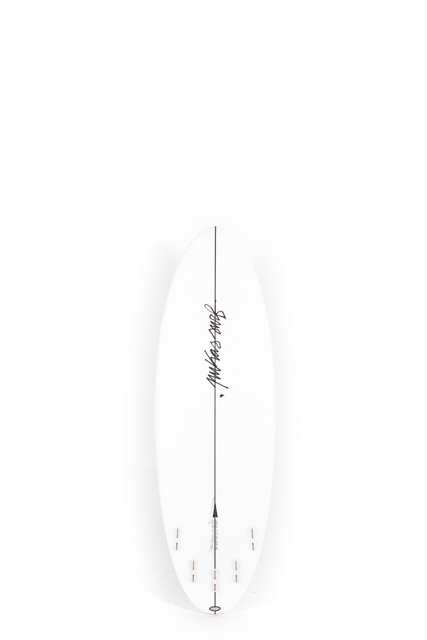 White Pukas Surfboard Balloon size 5'8" on a white background by Pukas Surf Shop - 2