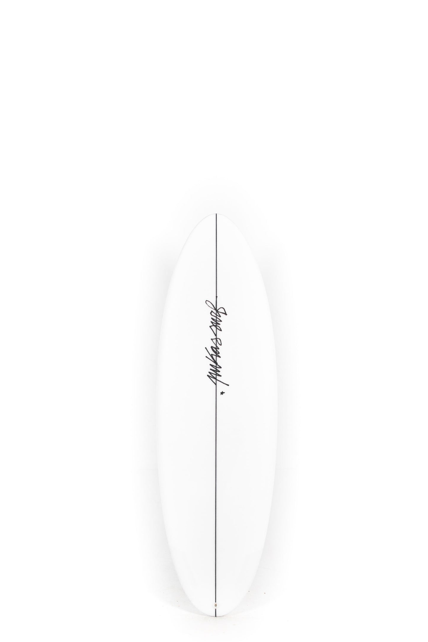 White Pukas Surfboard Balloon size 5'9" on a white background by Pukas Surf Shop