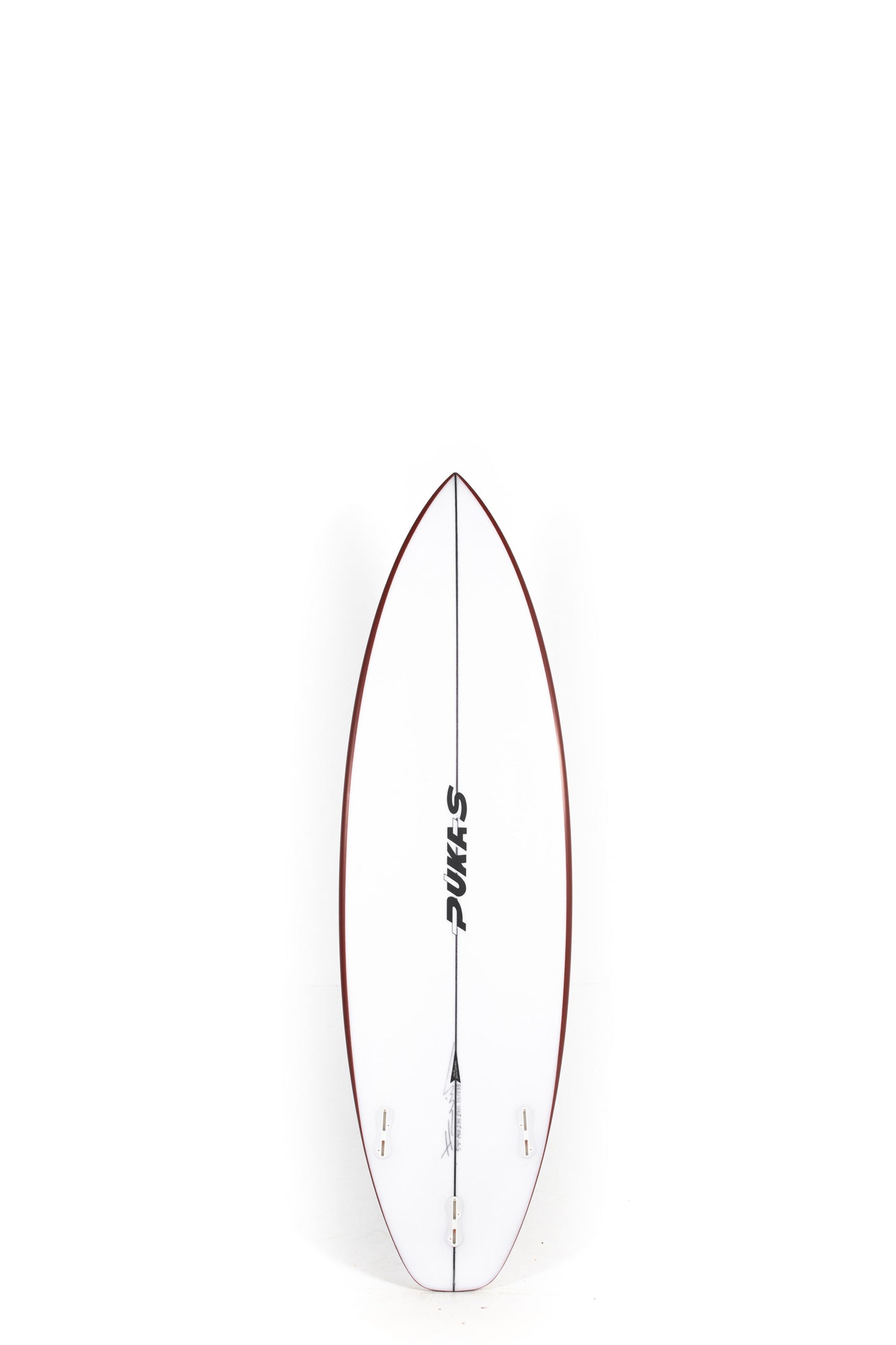 White Pukas Surfboard Beachy Mood size 5'8" at Pukas Surf Shop - 2