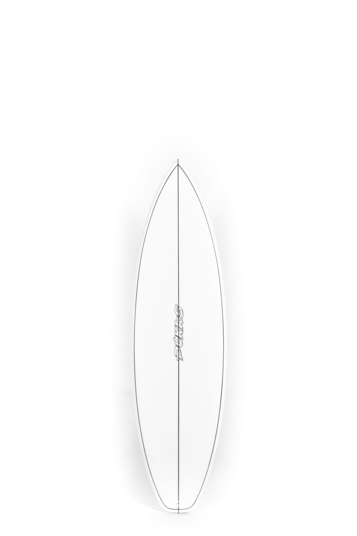 White Pukas Surfboard Beachy Mood size 6'2" on a white background by Pukas Surf shop