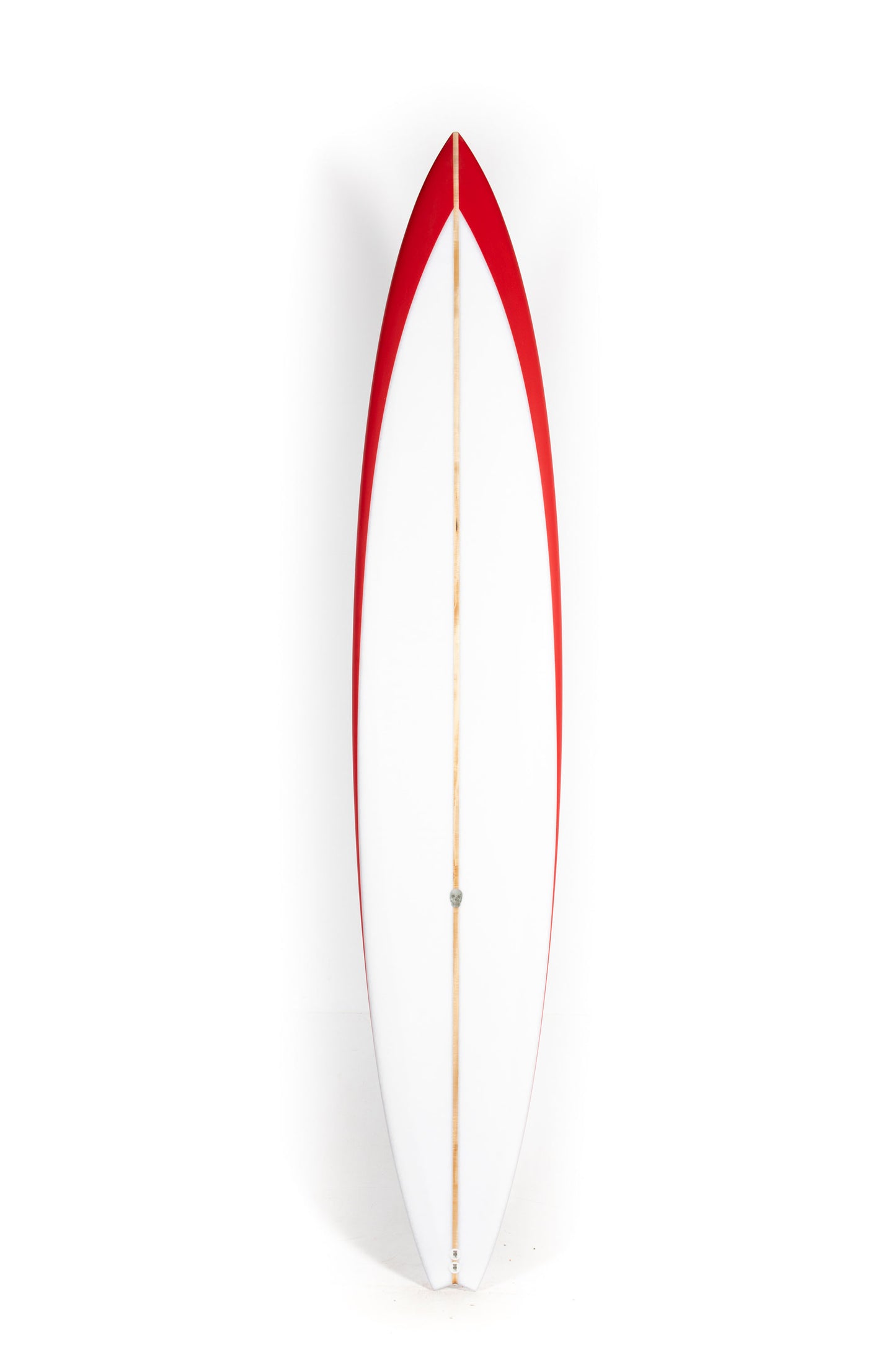 White and red Christenson Surfboard Sicario size 9'0" at Pukas Surf Shop
