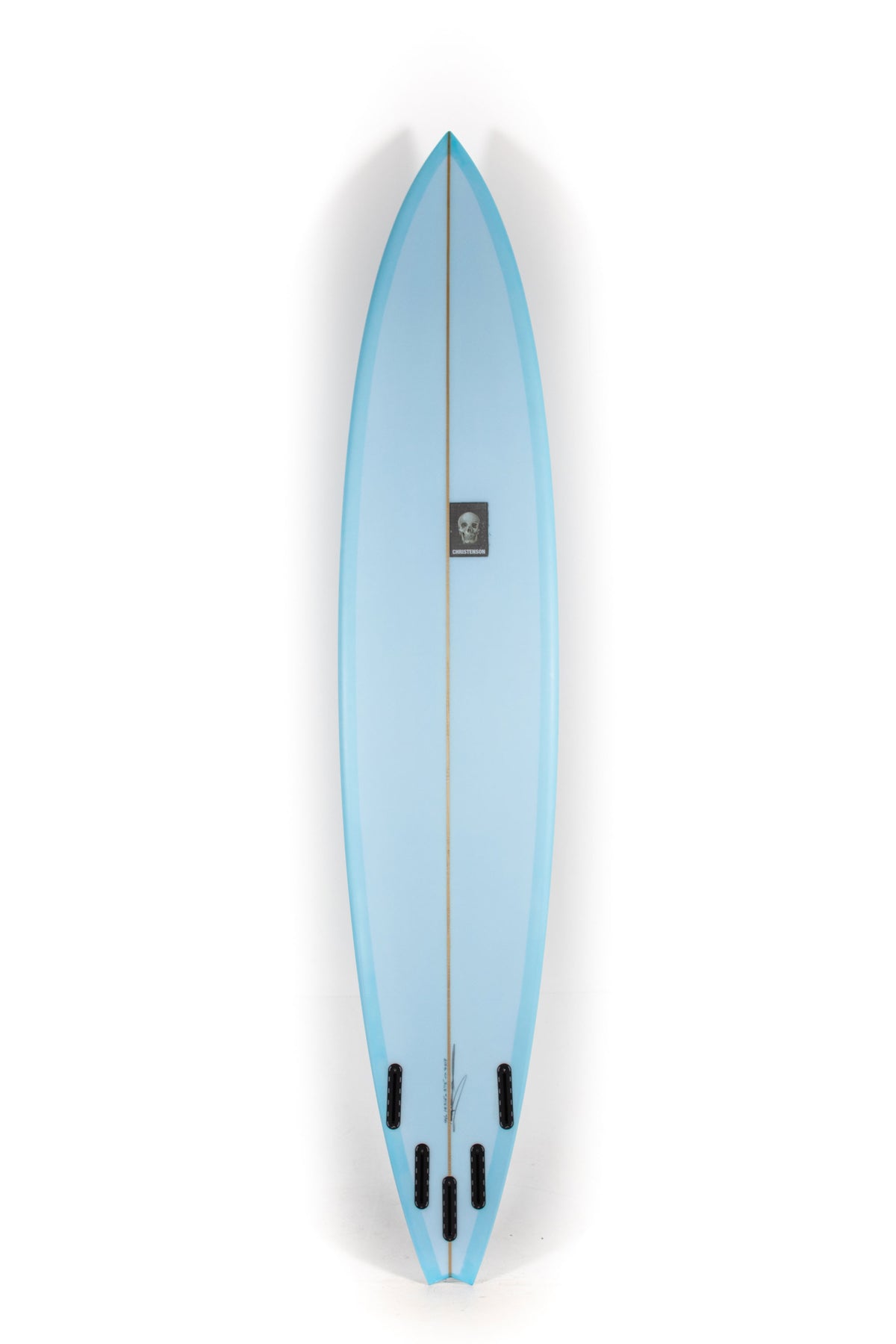 Blue Christenson Surfboard Sicario size 9'0" on a white background by Pukas surf shop - 2