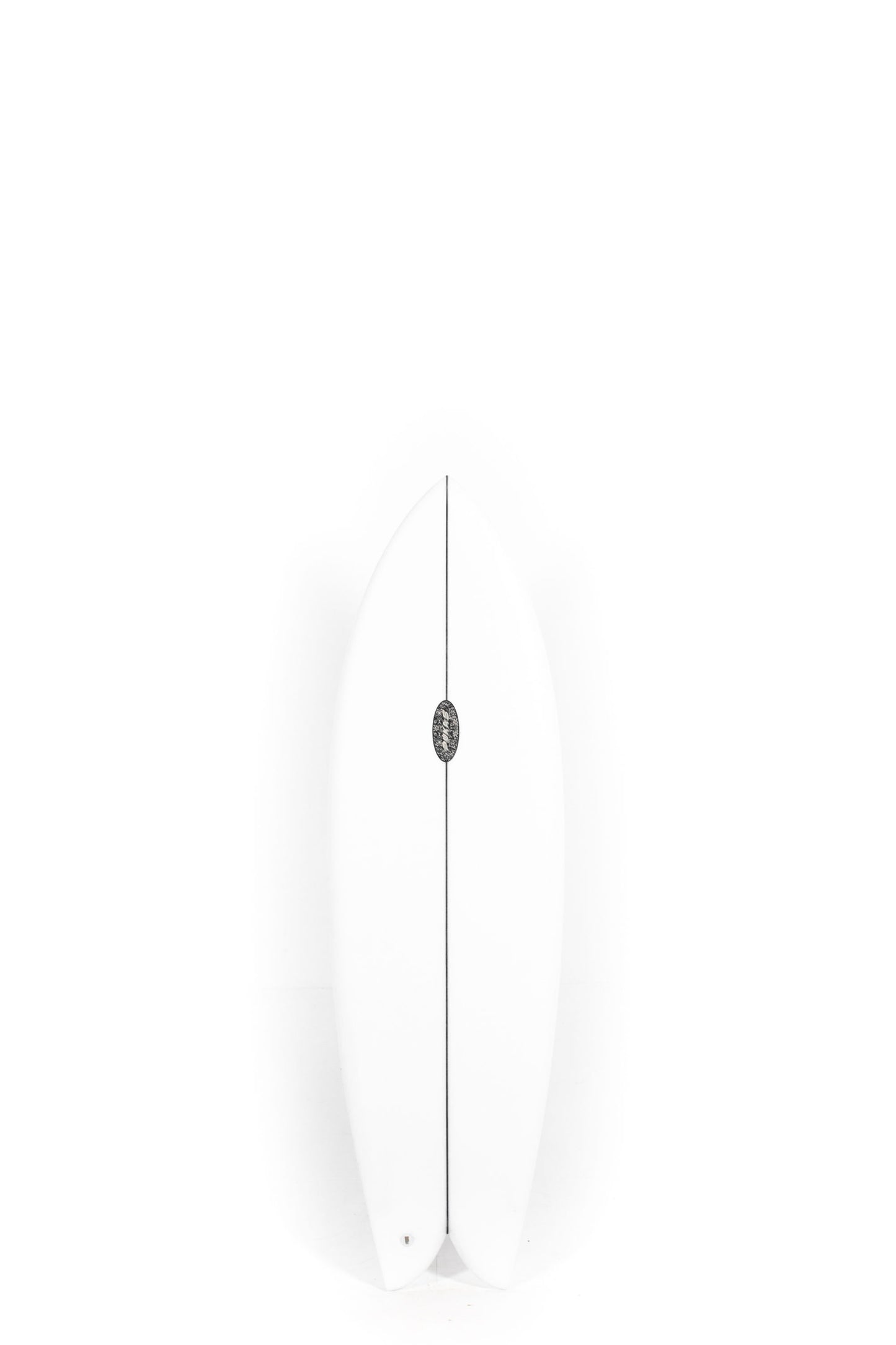 White Pukas Fish Surfboards size 5'8" at Pukas Surf Shop