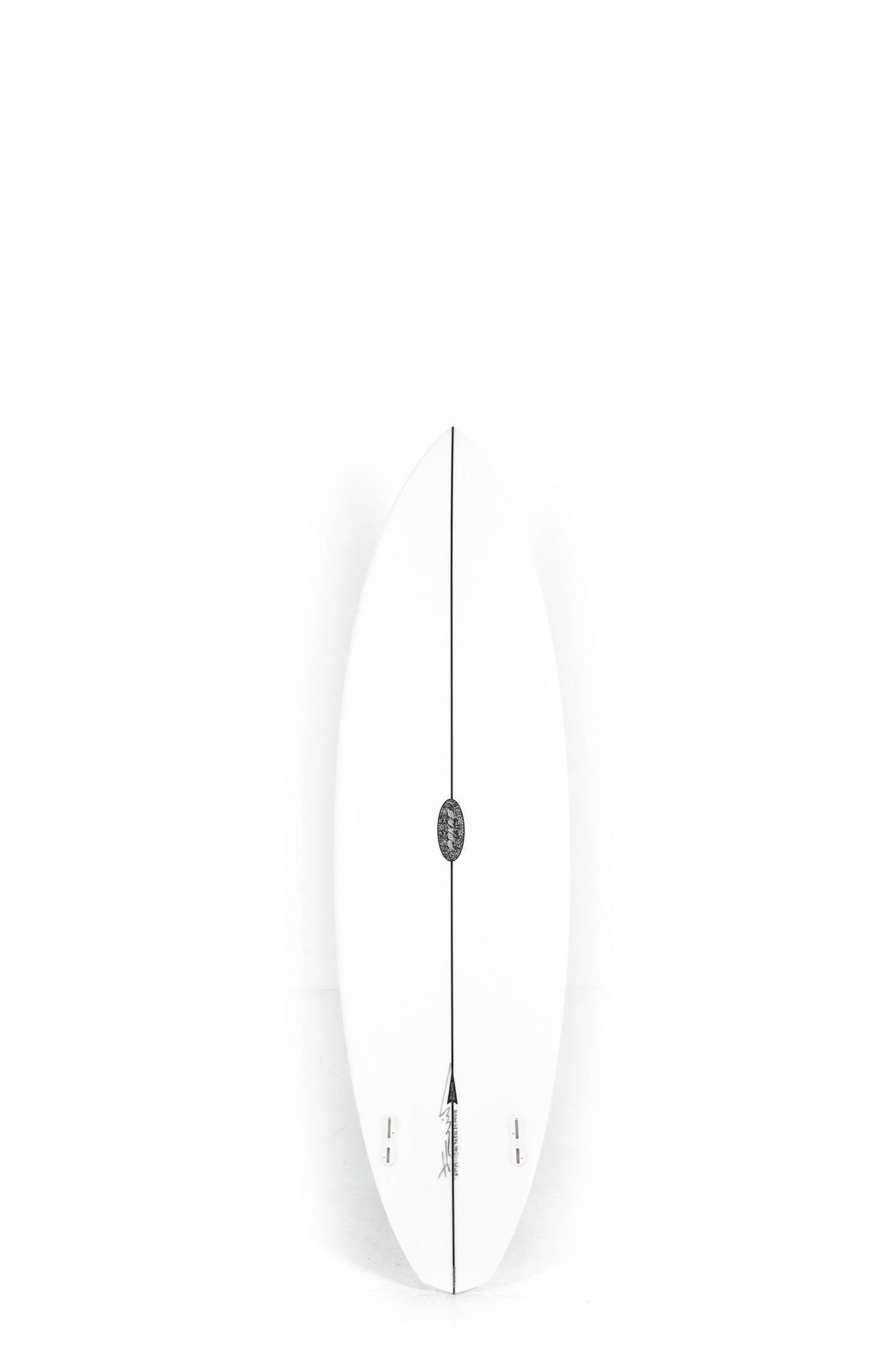 White and beige Pukas Surfboard Flying Diamond size 6'1" on a white background by Pukas Surf Shop - 2