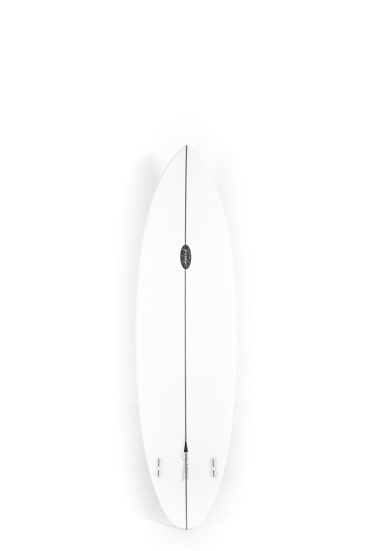 White Pukas Magnetic size 6'10" on a white background by Pukas Surf Shop - 2