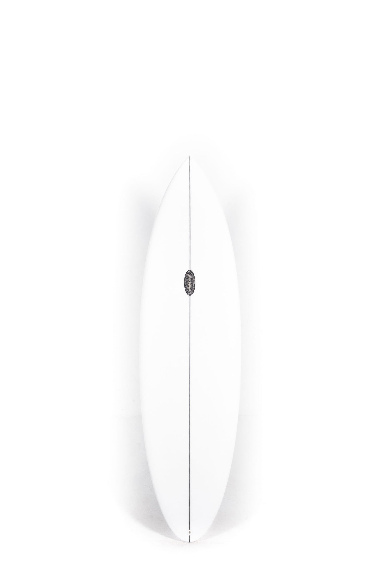 White Pukas Surfboard Magnetic size 6'6" on a white background by Pukas Surf Shop