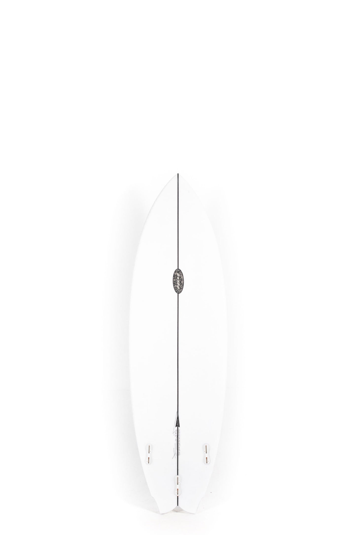 White Pukas Mustache Surfboard size 5'11" at Pukas Surf Shop - 2