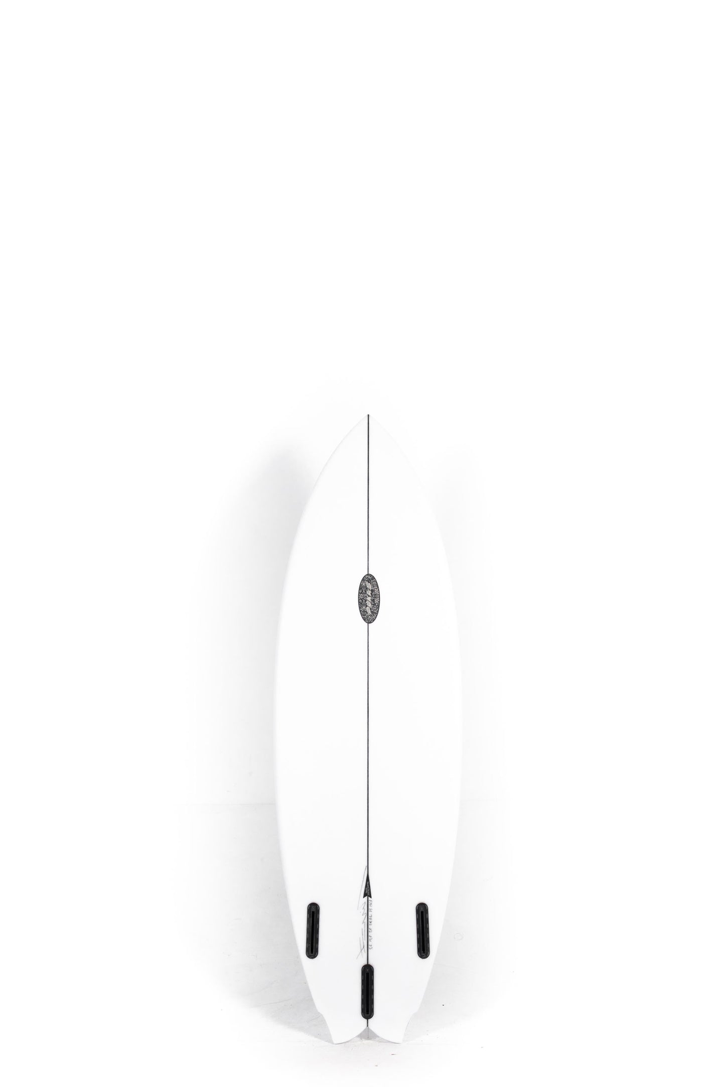 White Pukas Mustache Surfboard size 5'6" at Pukas Surf Shop - 2