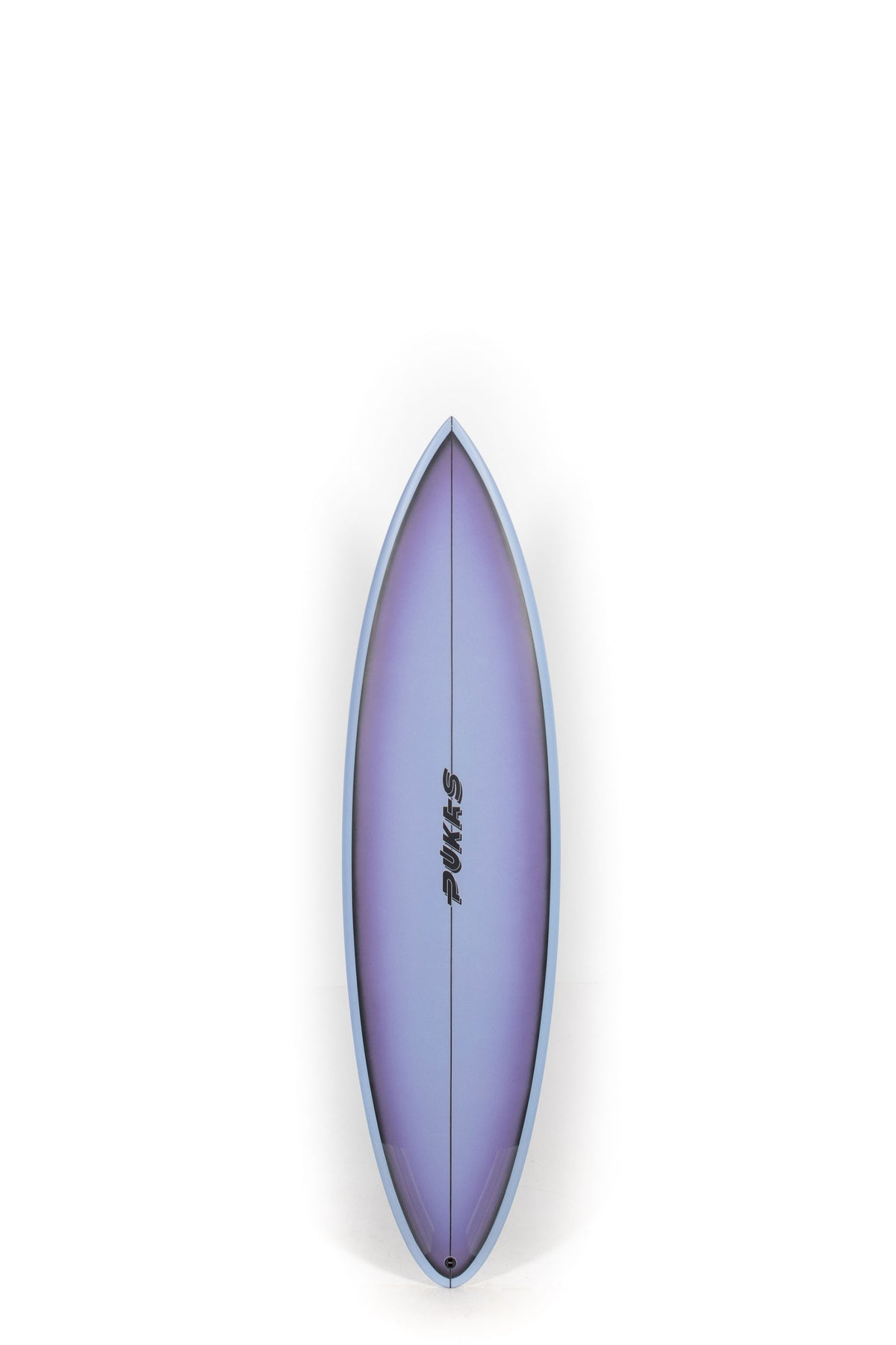 Purple Pukas Surfboard Solid Mood size 6'2" on a white background by Pukas Surf Shop