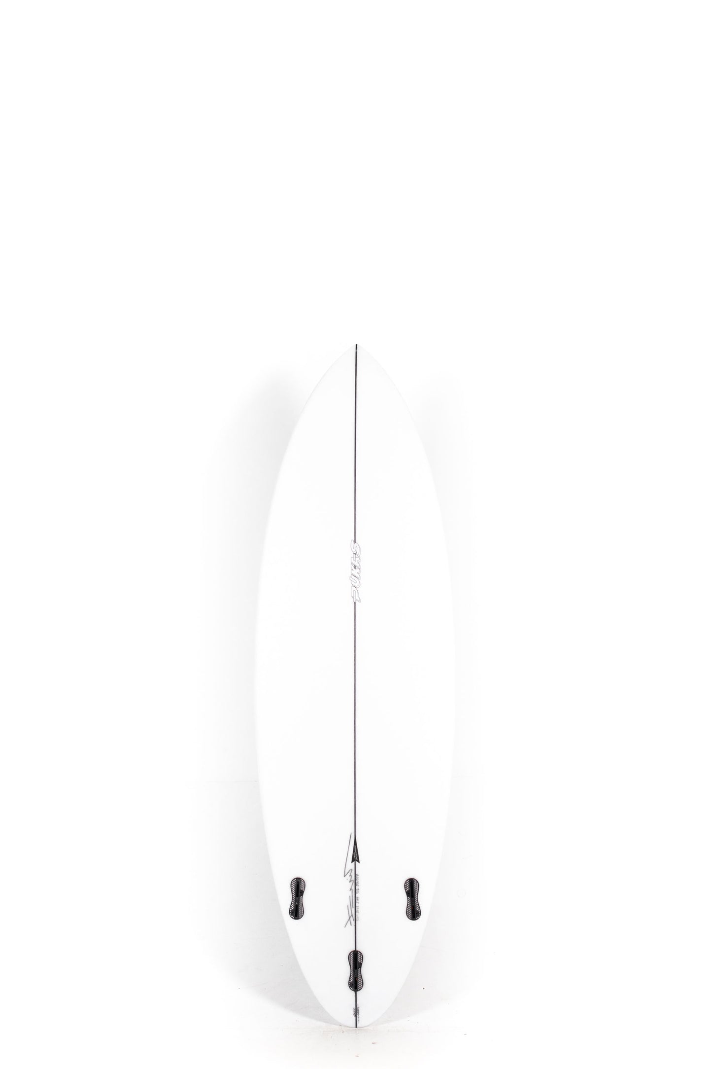 White Pukas Space Oddity Surfboard size 5'10" at Pukas Surf Shop - 2