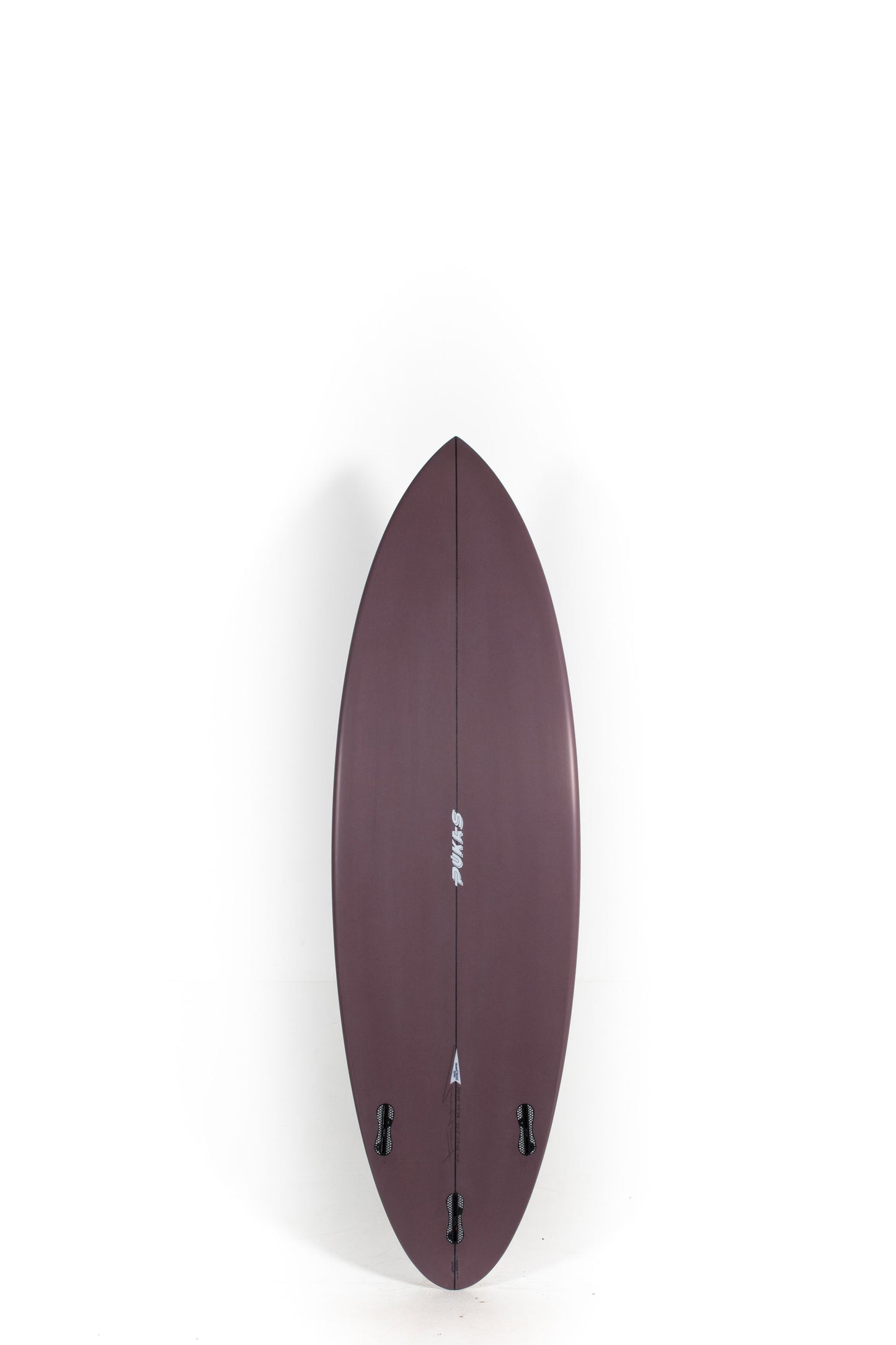 Beige and Vine Red Pukas Surfboard Space Oddity size 5'11" at Pukas Surf Shop - 2