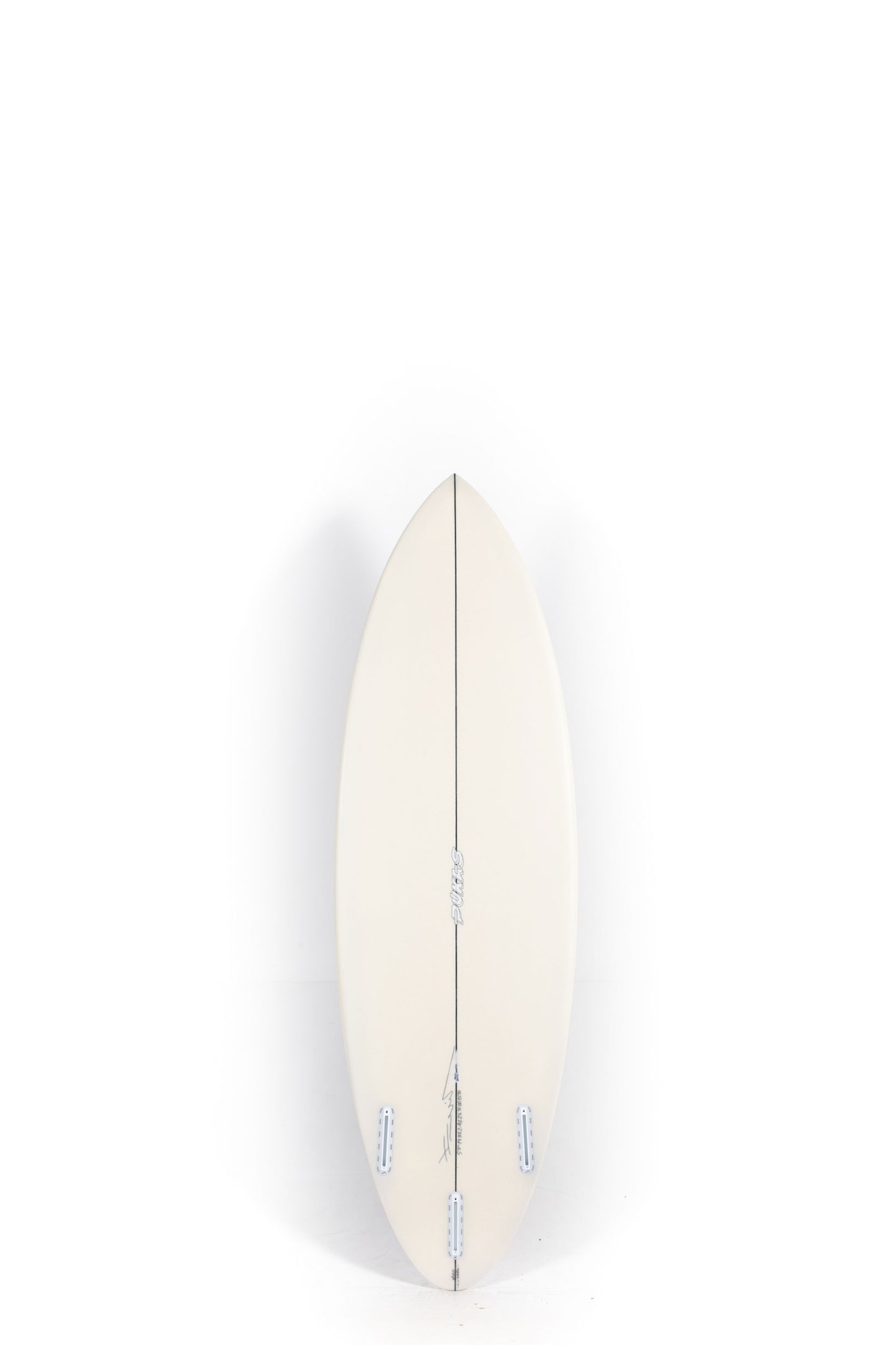 Beige and Vine Red Pukas Surfboard Space Oddity size 5'8" at Pukas Surf Shop - 2