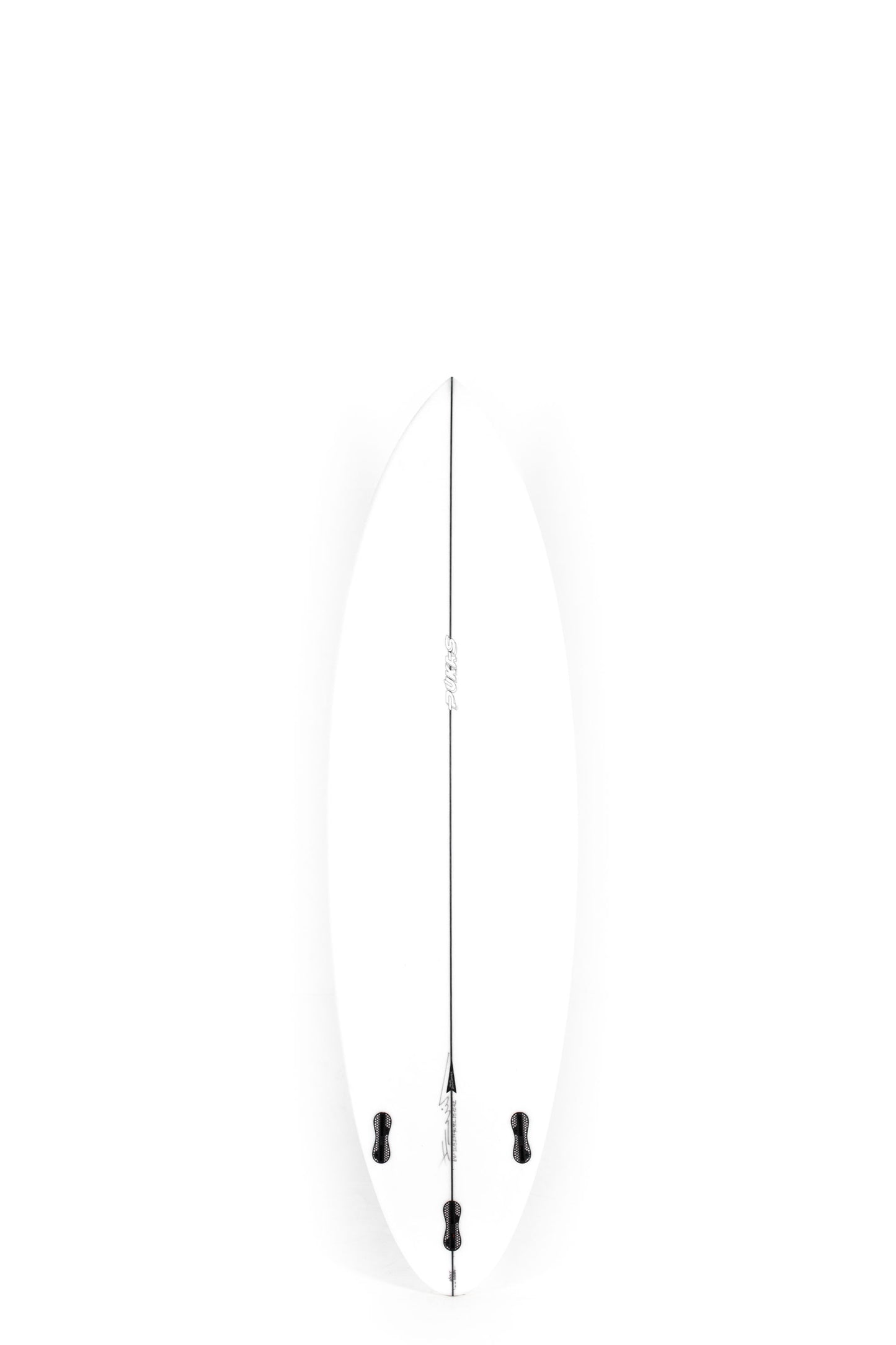 Black and white Pukas Surfboard Space Oddity size 6'6" at Pukas Surf Shop - 2