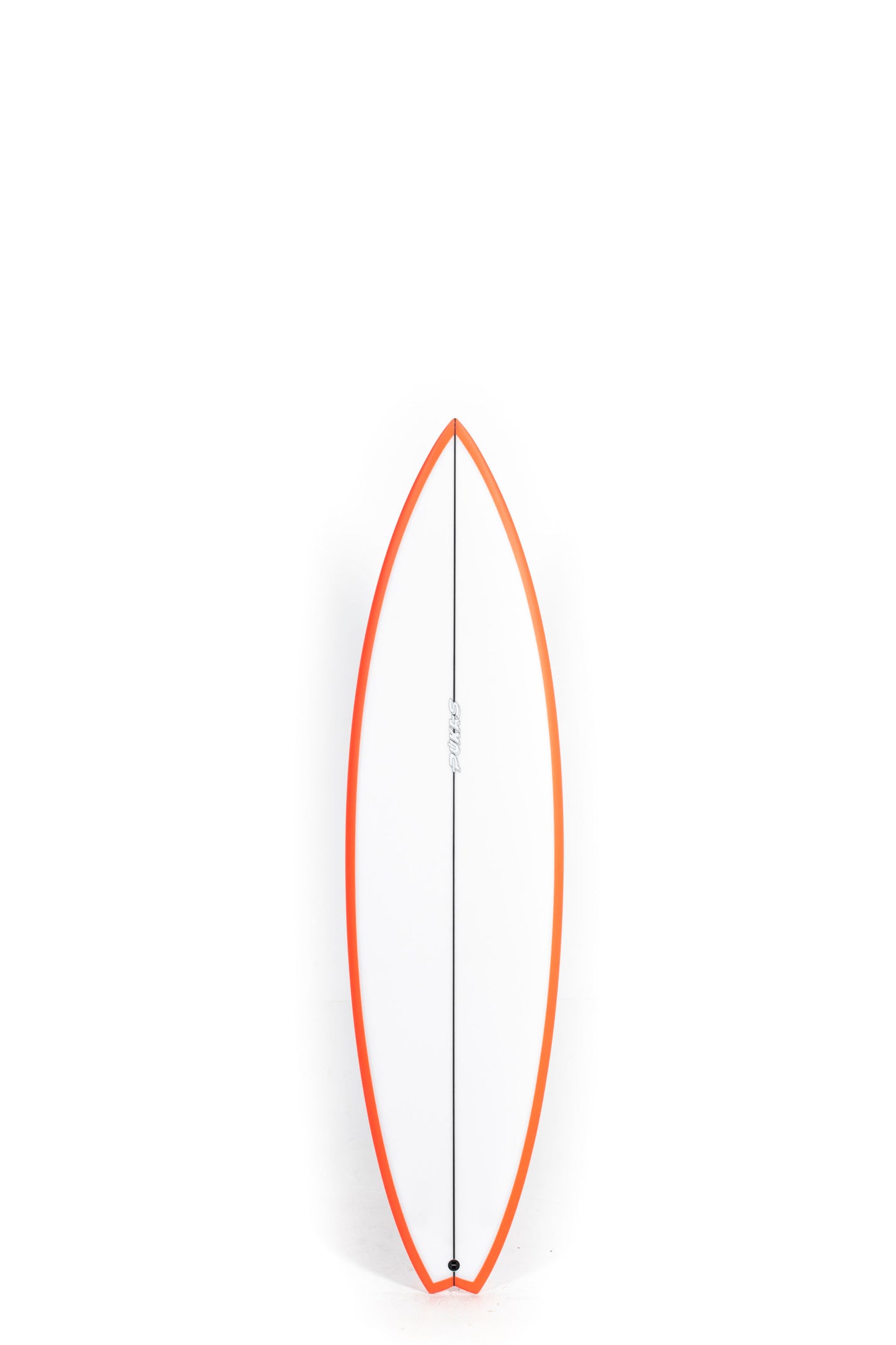 White Pukas Surfboard Water Lion Ultra size 6'2" on a white background by Pukas Surf Shop