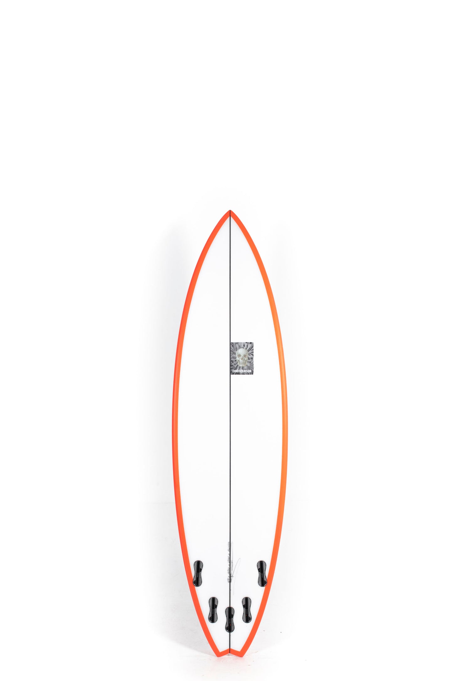 White Pukas Surfboard Water Lion Ultra size 6'2" on a white background by Pukas Surf Shop