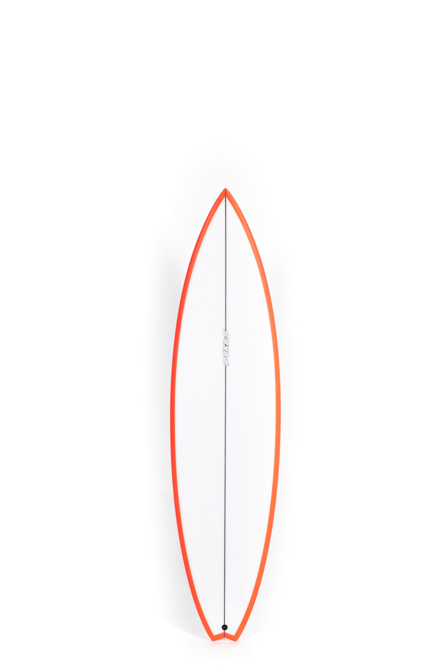 White Pukas Surfboard water lion Ultra size 6'4" on a white background by Pukas Surf Shop