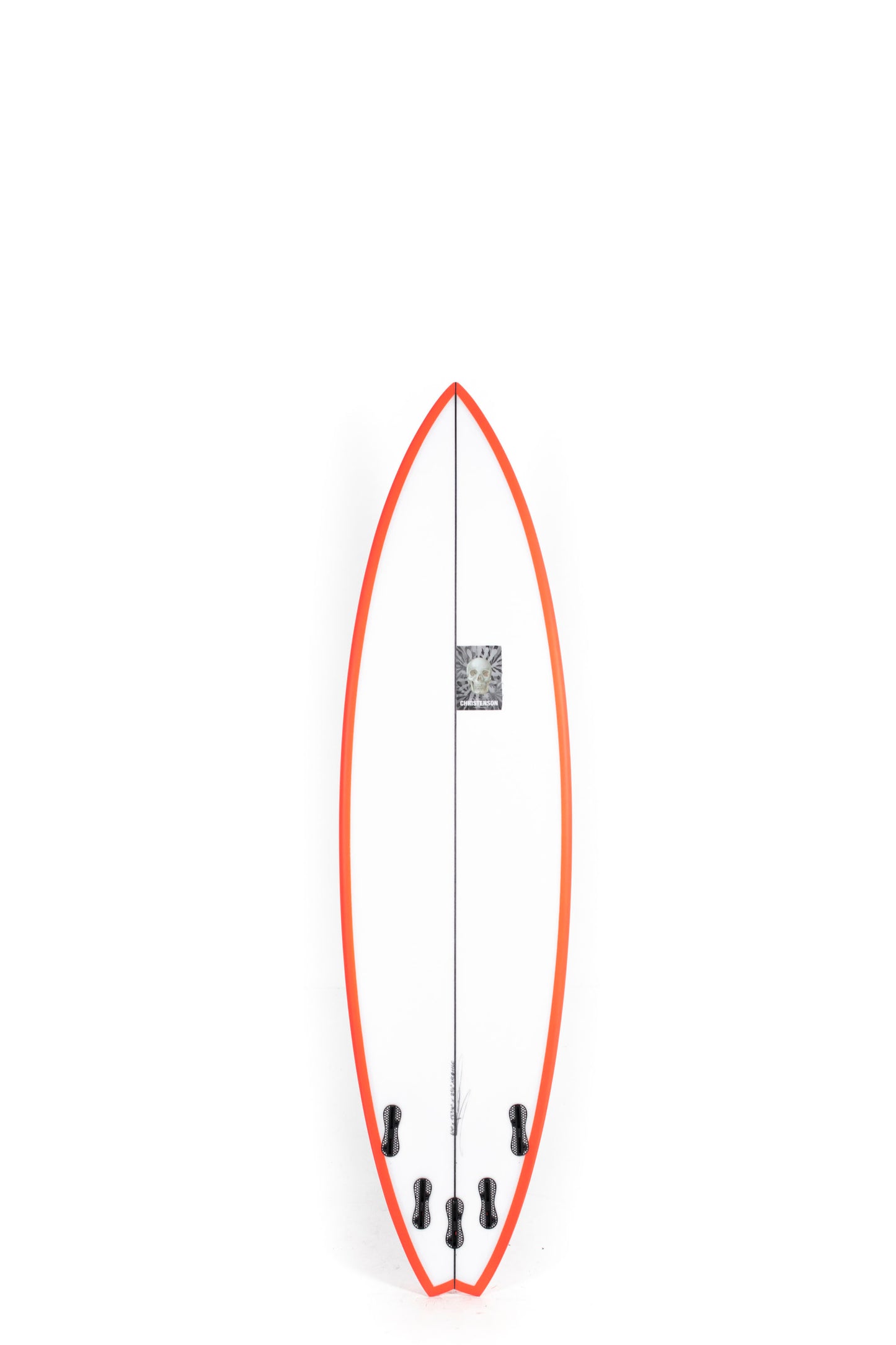 White Pukas Surfboard water lion Ultra size 6'4" on a white background by Pukas Surf Shop