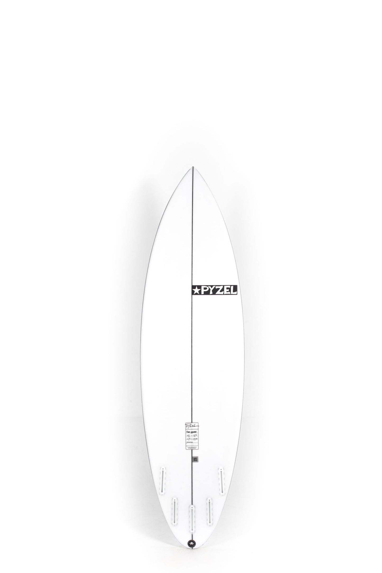 White Pyzel Ghost Surfboard size 6'3" on a white background by Pukas Surf Shop - 2