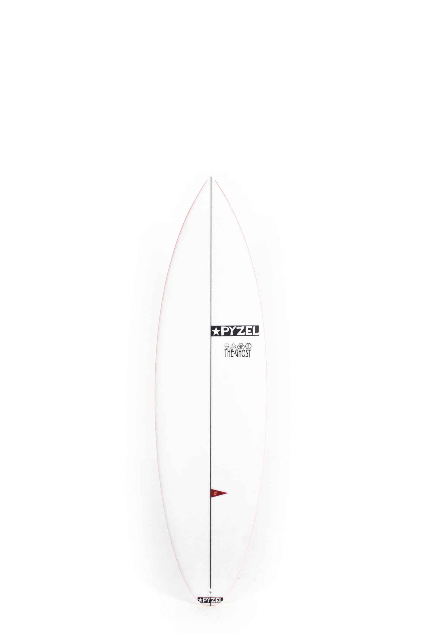 White Surfboard Pyzel Ghost size 6'5" at Pukas Surf Shop