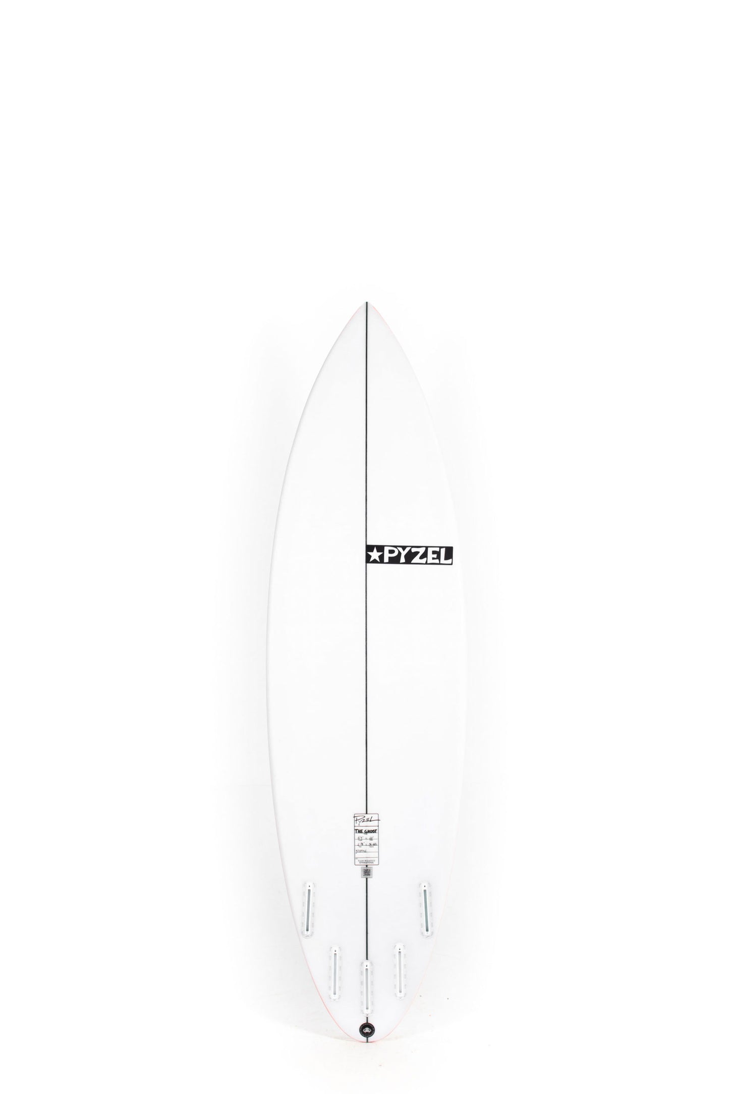 White Surfboard Pyzel Ghost size 6'5" at Pukas Surf Shop - 2