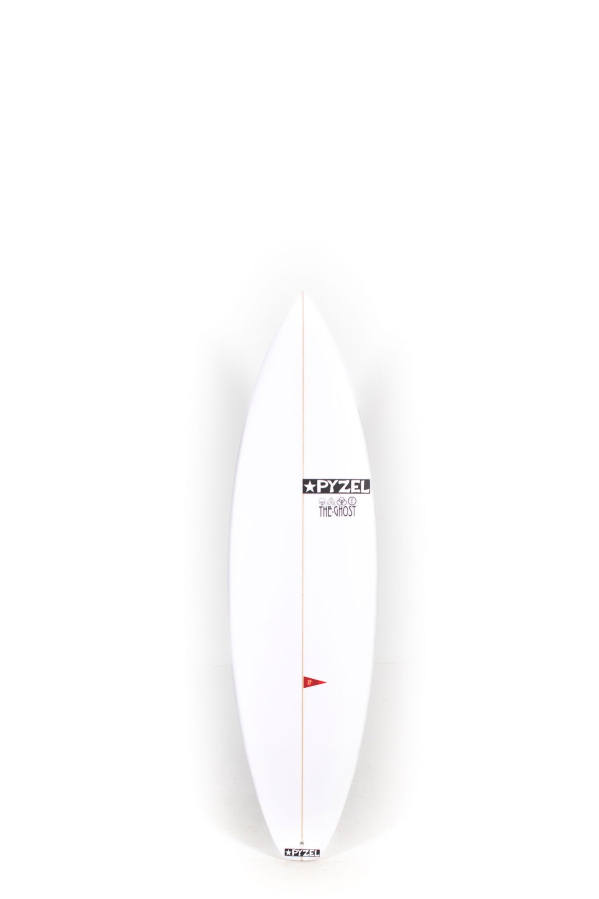 White Pyzel Surfboard Ghost Squash size 6'1" on a white background by Pukas Surf Shop
