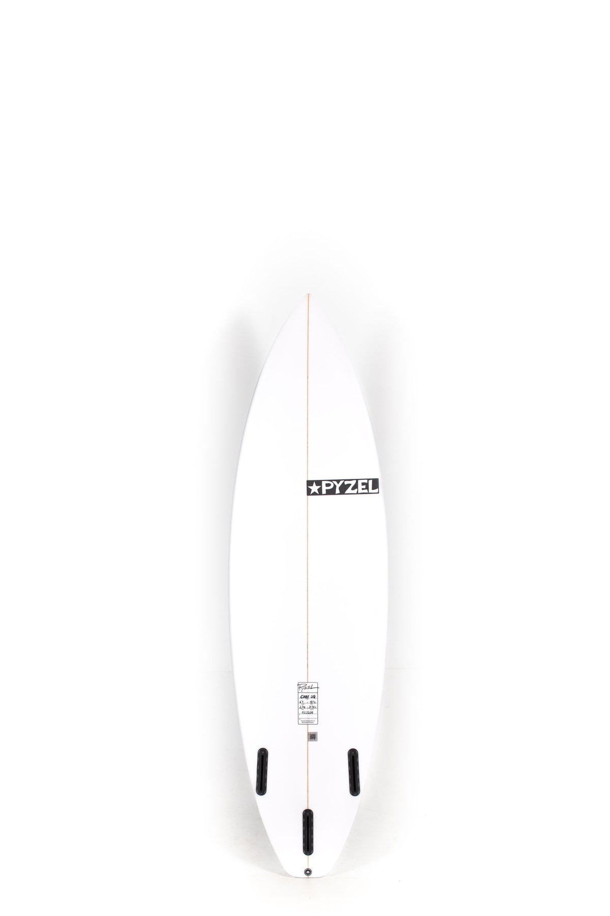 White Pyzel Surfboard Ghost Squash size 6'1" on a white background by Pukas Surf Shop - 2