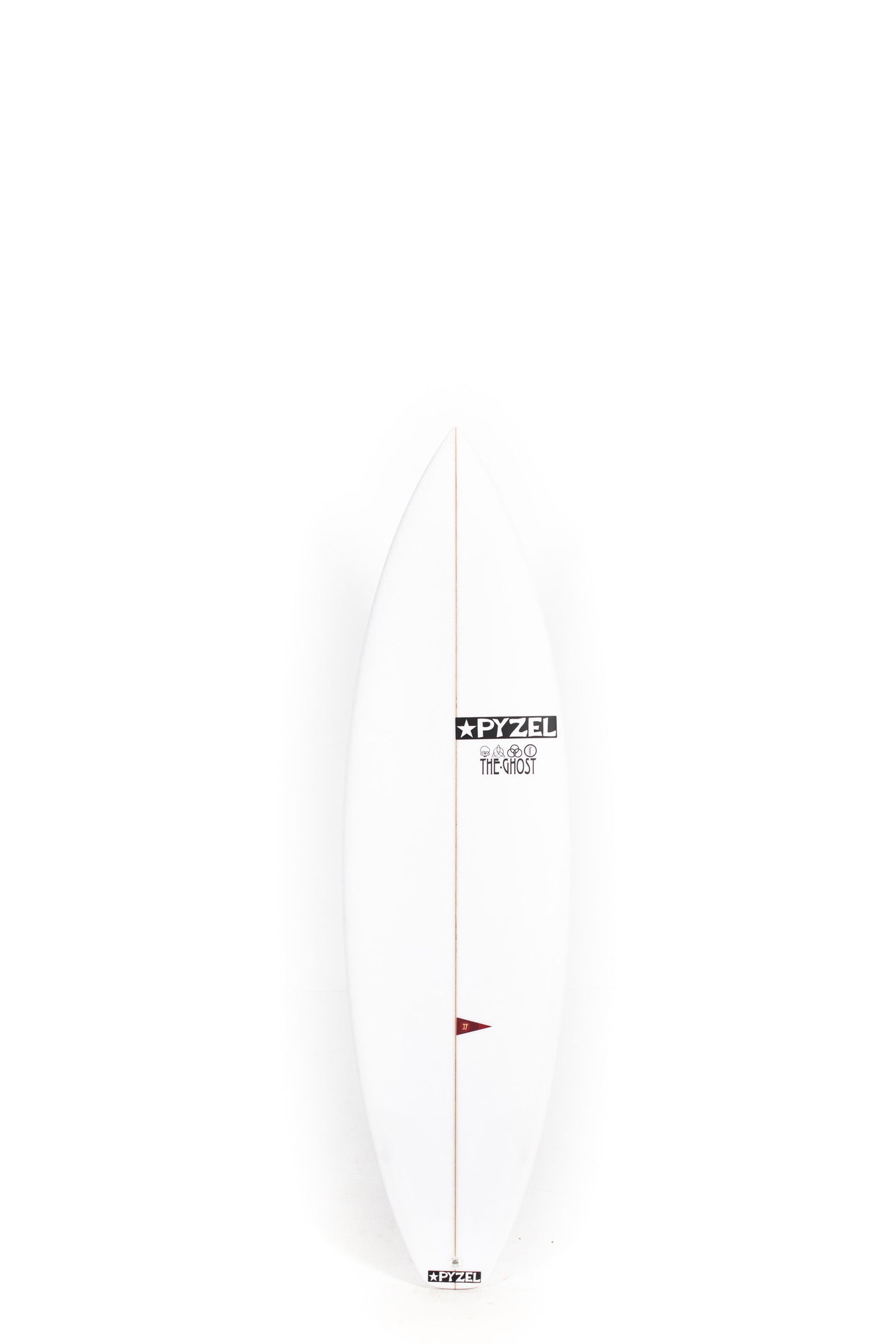 White Pyzel Surfboard Ghost size 6'1" on a white background by Pukas Surf Shop