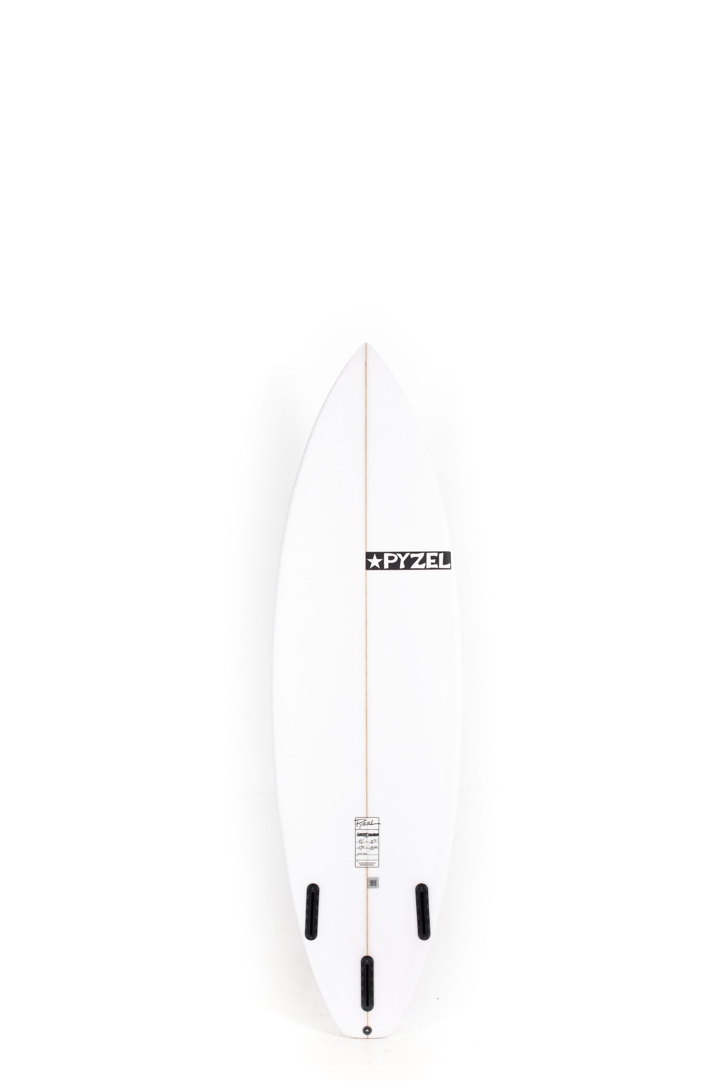 White Pyzel Surfboard Ghost size 6'1" on a white background by Pukas Surf Shop - 2