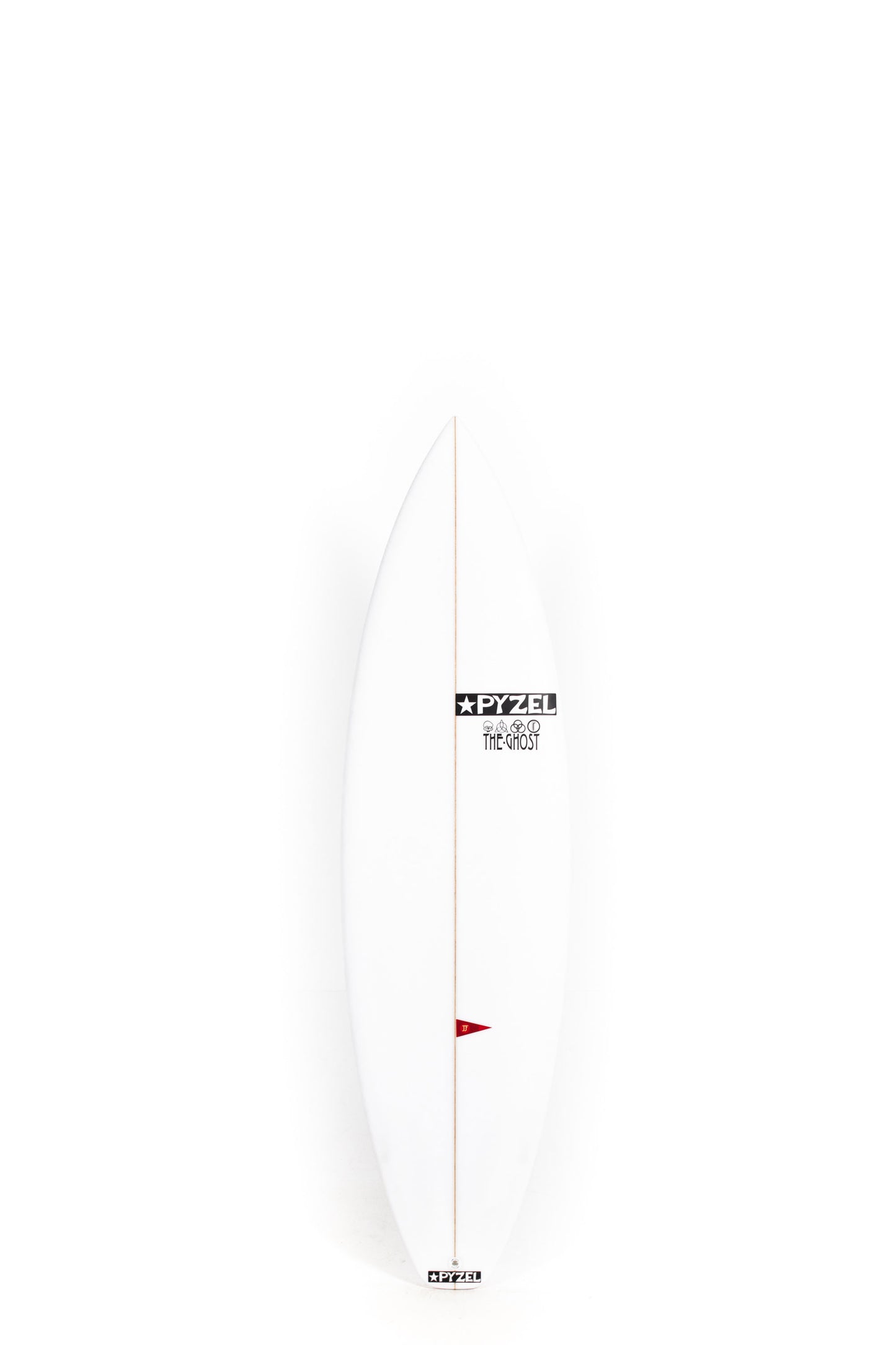 White Pyzel Surfboard Ghost size 6'2" on a white background by Pukas Surf Shop