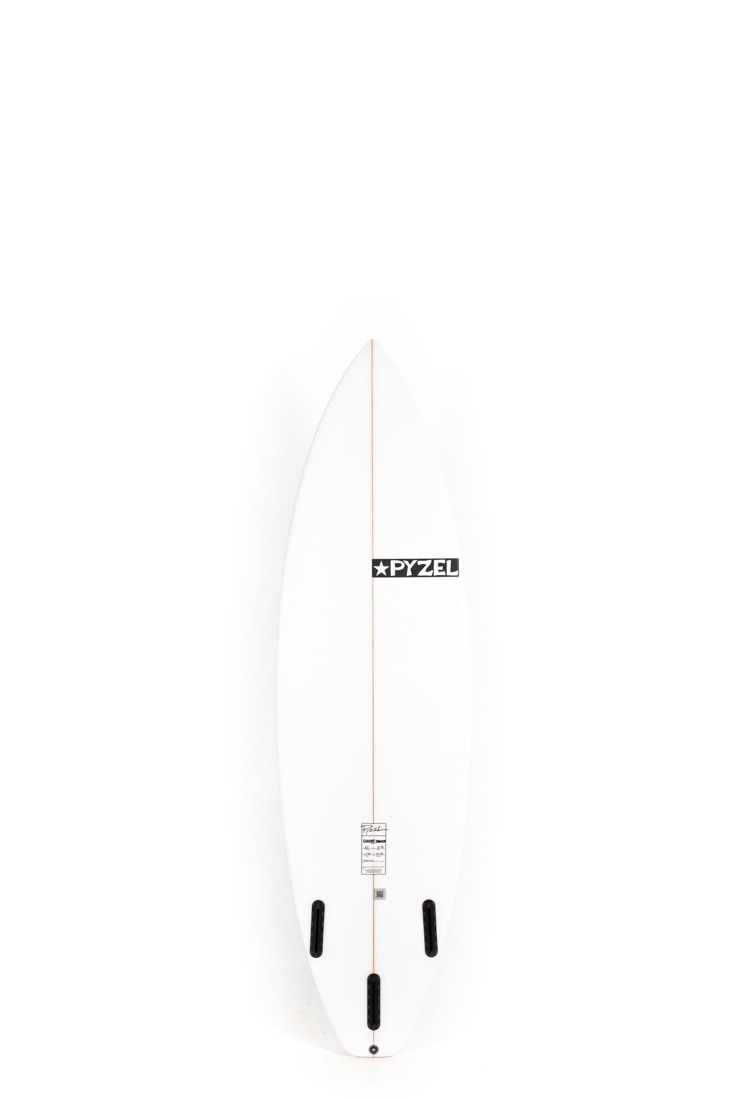 White Pyzel Surfboard Ghost size 6'2" on a white background by Pukas Surf Shop - 2
