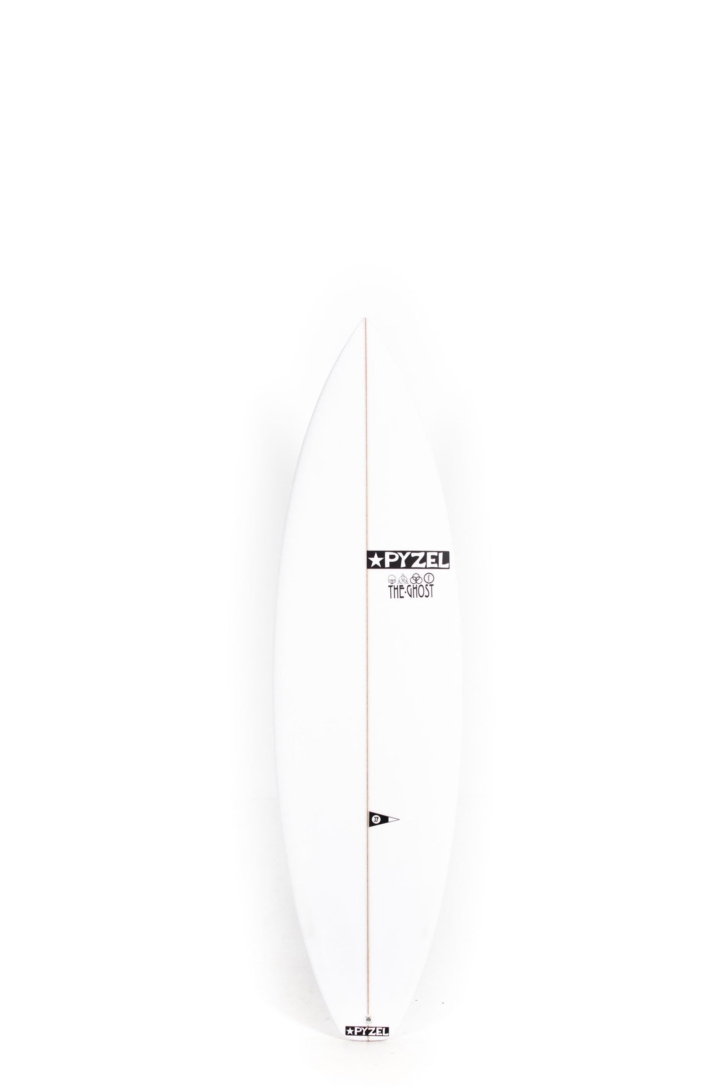 White Pyzel Surfboard Ghost size 6'3" on a white background by Pukas Surf Shop