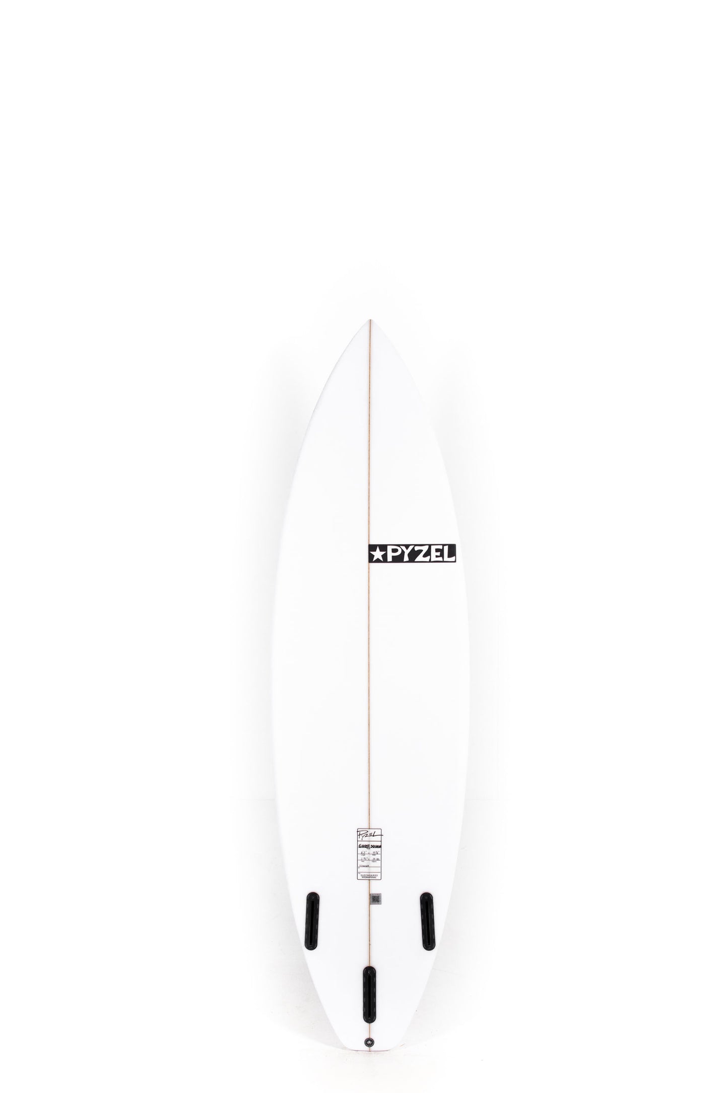 White Pyzel Surfboard Ghost size 6'3" on a white background by Pukas Surf Shop - 2