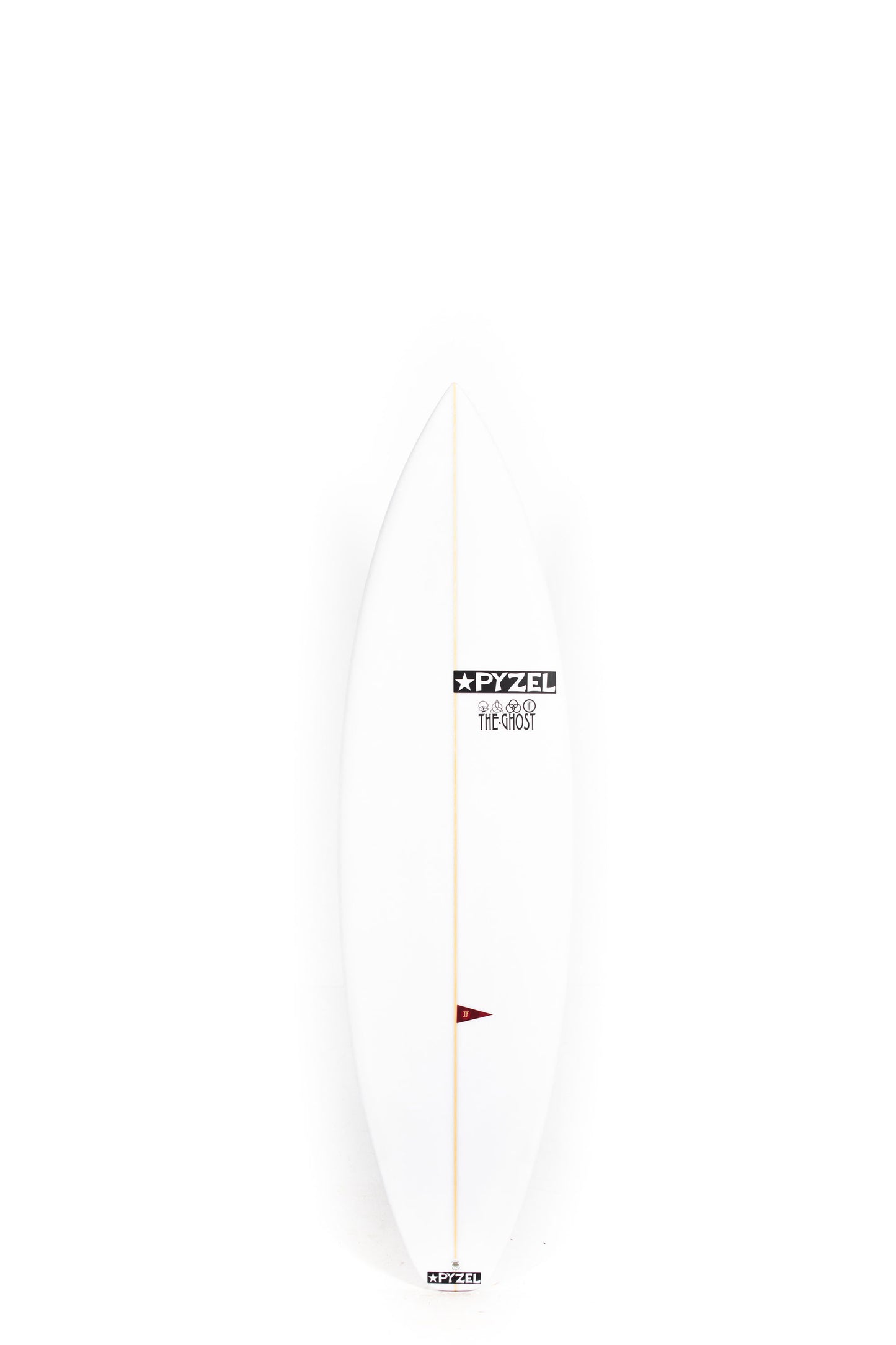 White Pyzel Surfboard Ghost size 6'4" on a white background by Pukas Surf Shop