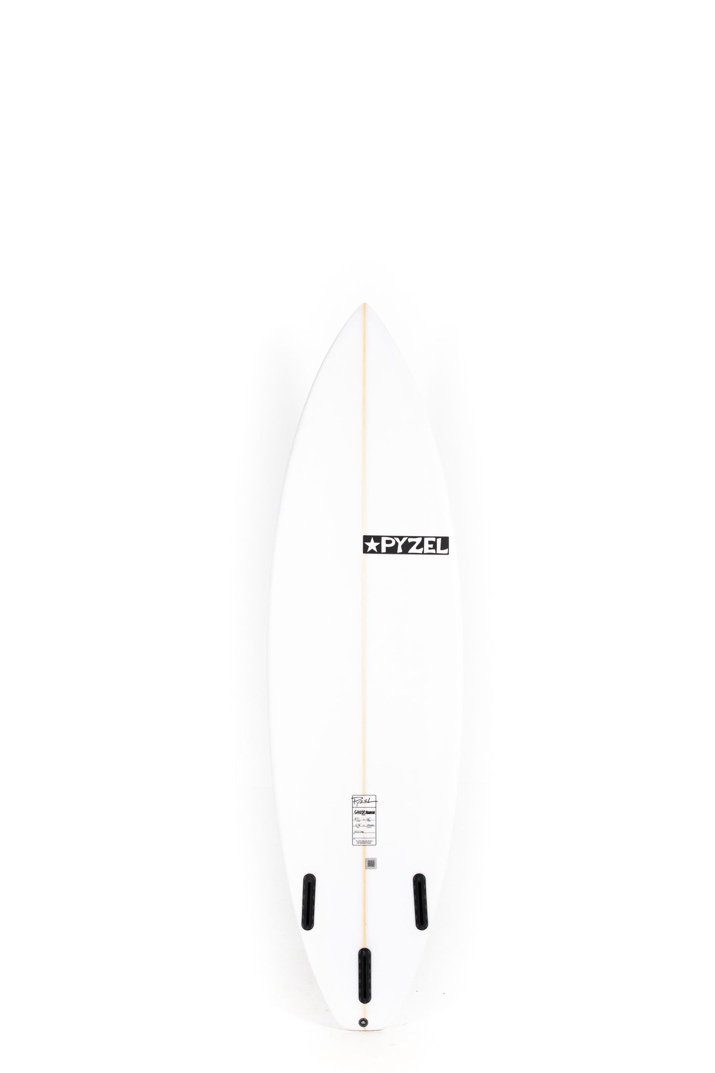 White Pyzel Surfboard Ghost size 6'4" on a white background by Pukas Surf Shop - 2