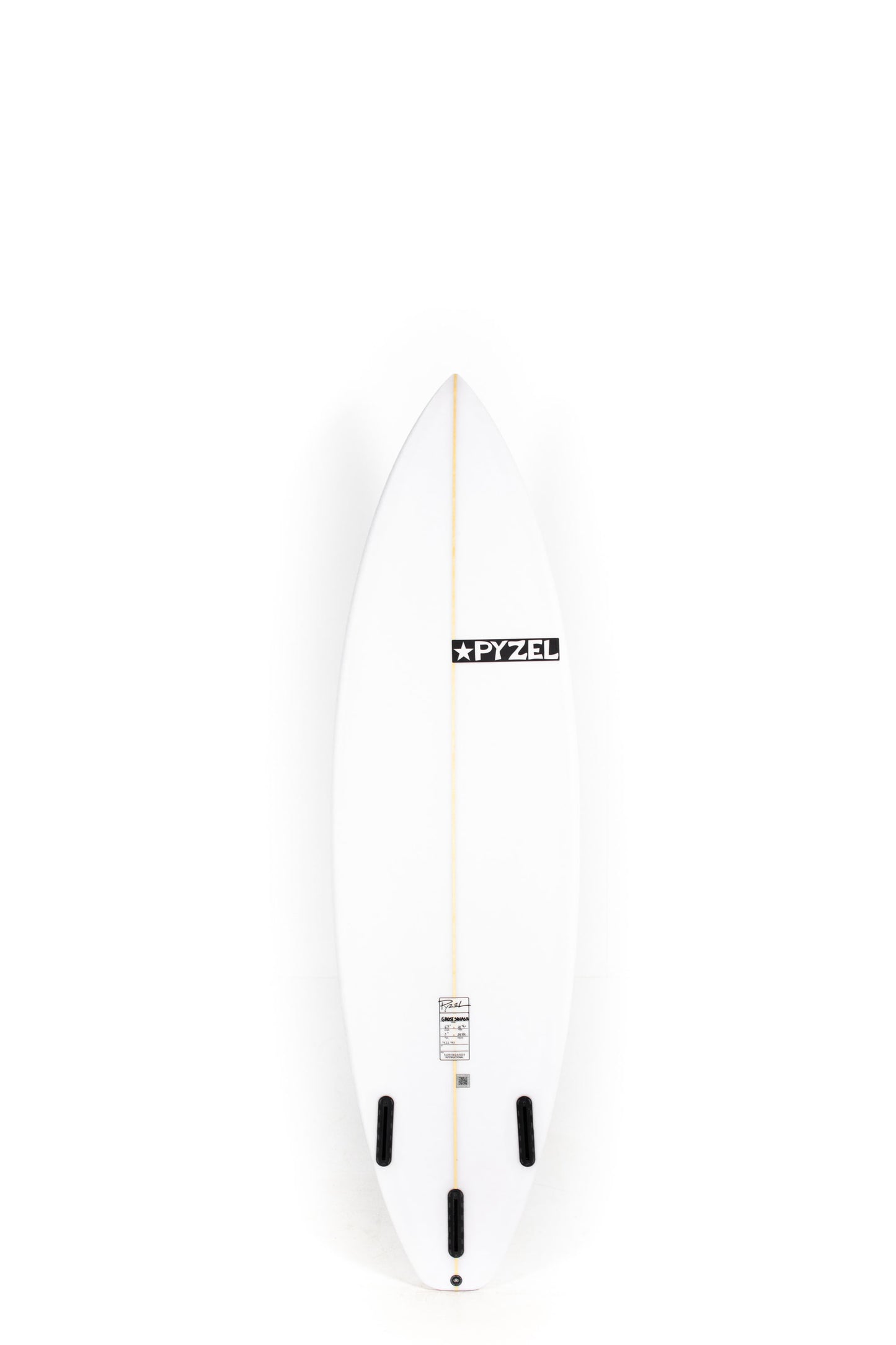 White Pyzel Surfboard Ghost size 6'5" on a white background by Pukas Surf Shop - 2