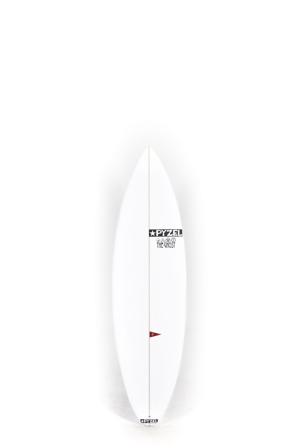 White Pyzel Surfboard Ghost size 6'0" on a white background by Pukas Surf Shop