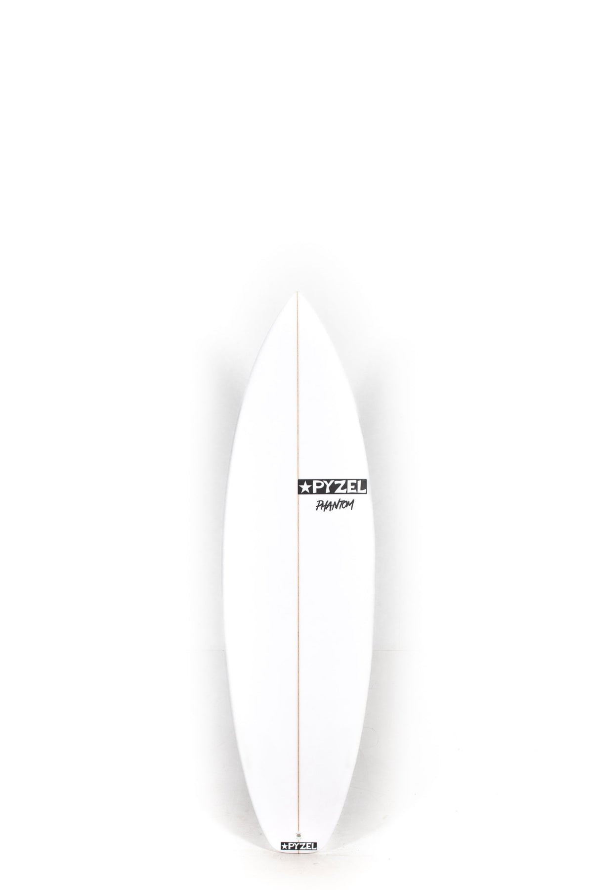 White pyzel Surfboard Phantom size 5'10" on a white background by Pukas Surf Shop