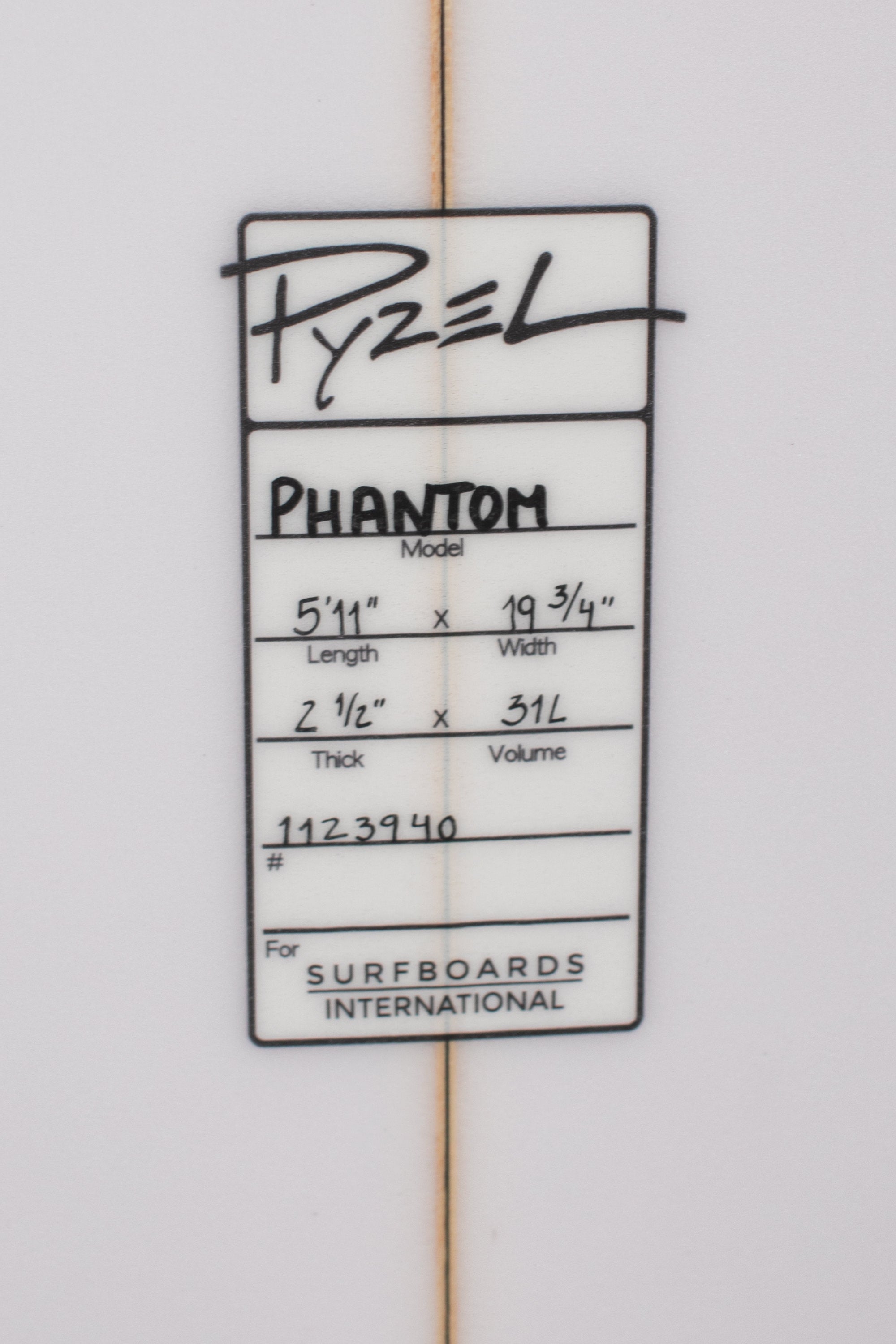 Pyzel Surfboards PHANTOM 5'11