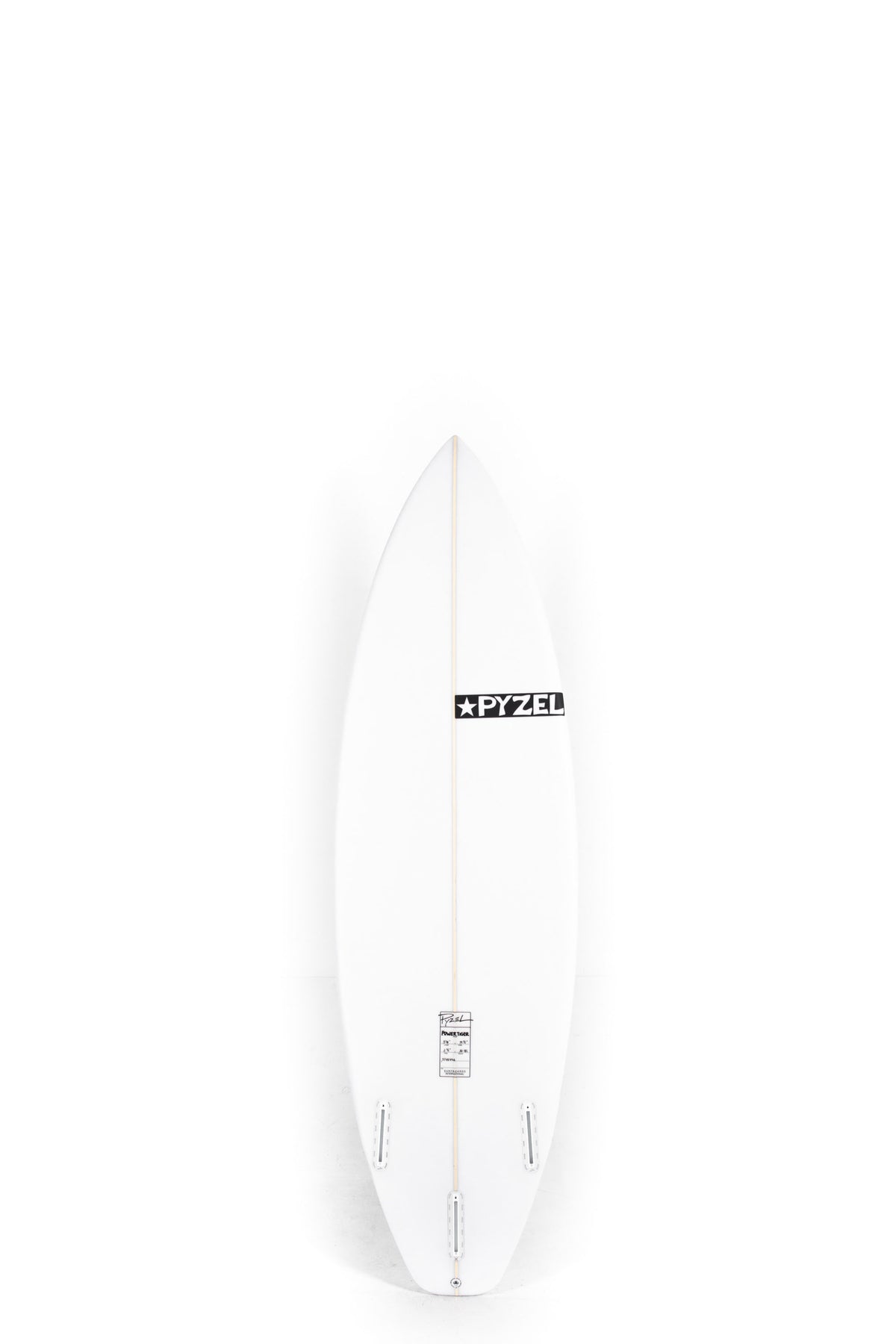 White Pyzel Surfboard Power Tiger 5'10" on a white background by Pukas Surf Shop - 2