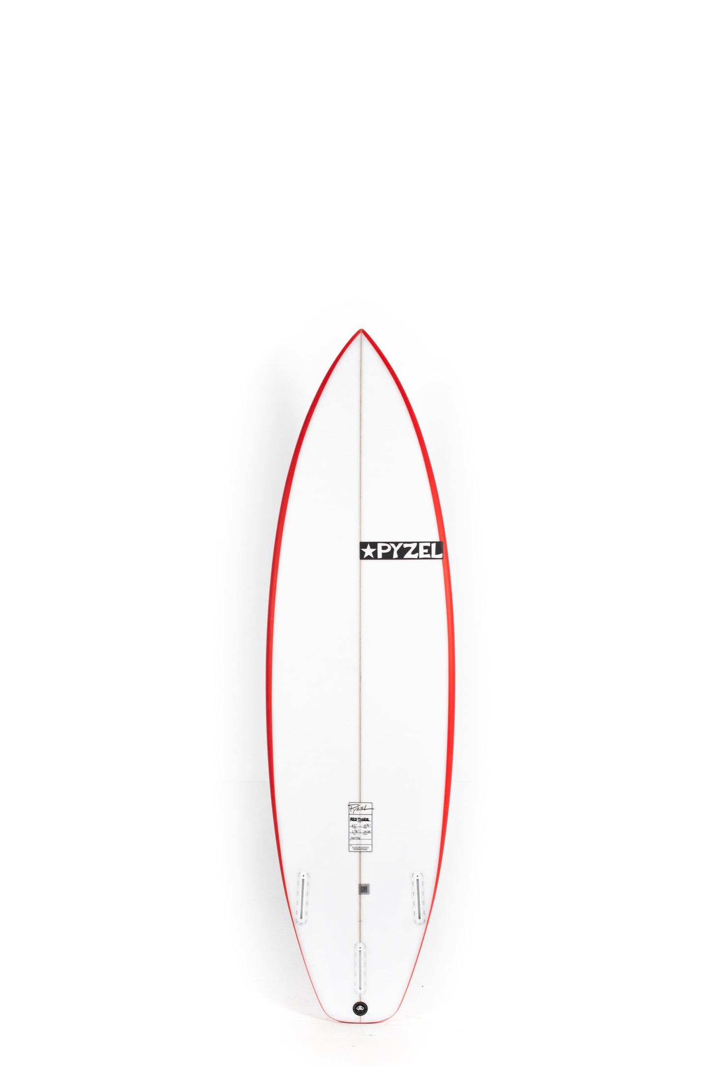 White and red Pyzel Surfboard Red Tiger size 6'2" at Pukas Surf Shop - 2