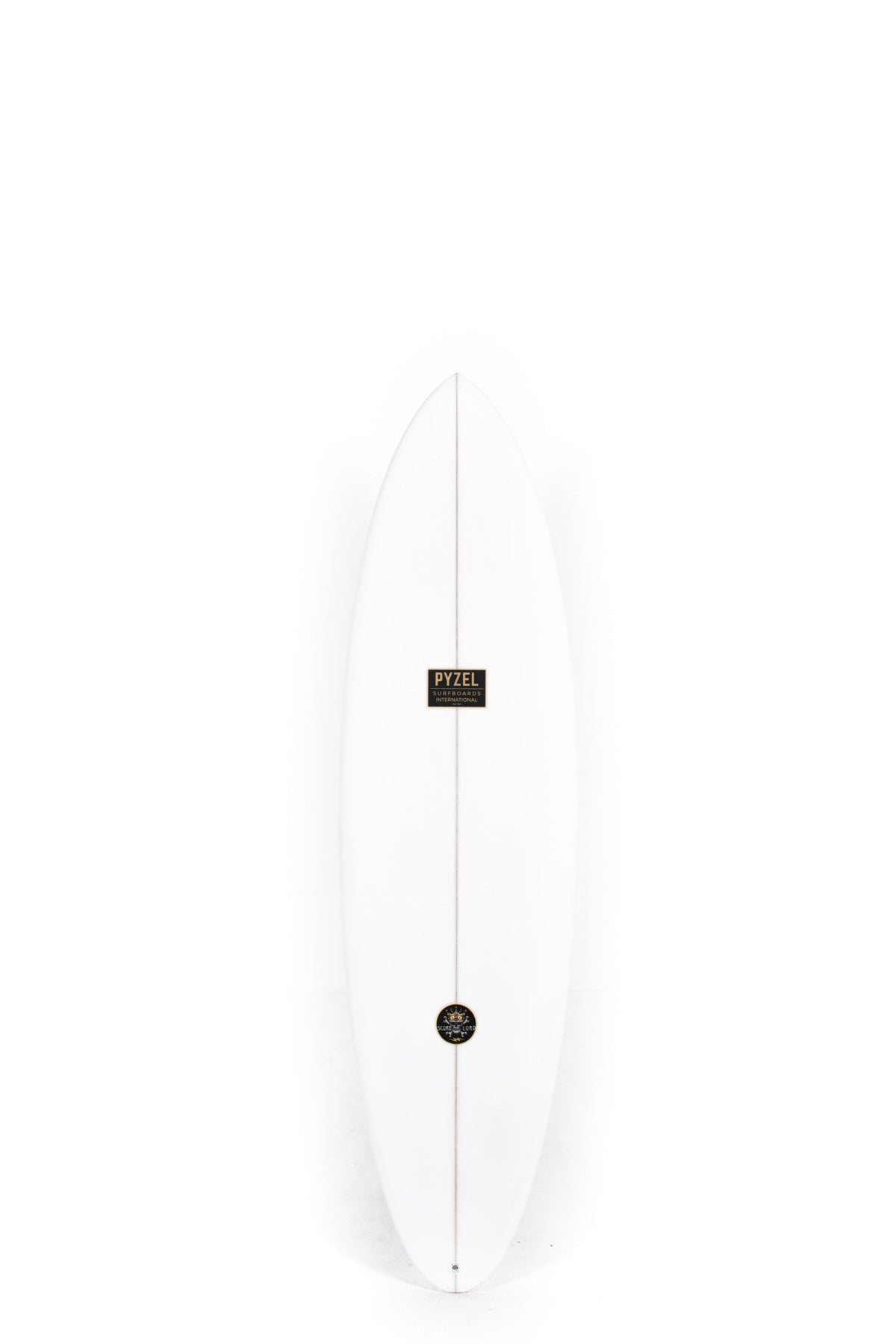 White Pyzel Surfboard Score Lord size 6'6" on a white background by Pukas Surf Shop