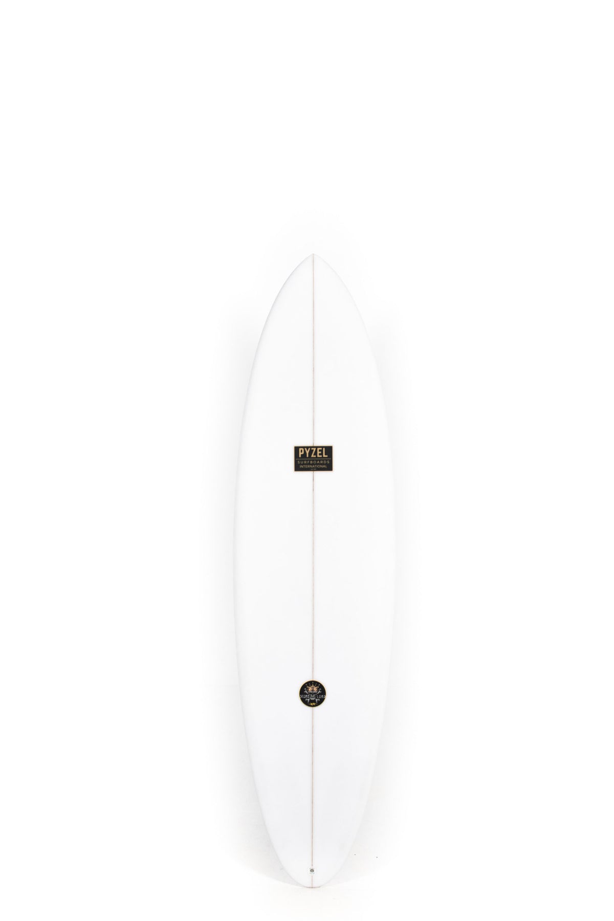 White Pyzel Surfboard Score Lord size 6'8" on a white background by Pukas Surf Shop